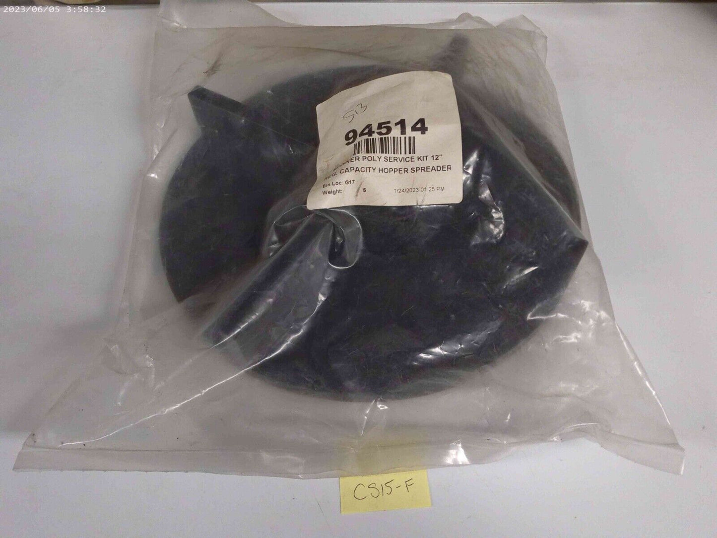 Genuine OEM Fisher / Western 94514 Spinner Poly Service Kit 12" | CS15-F