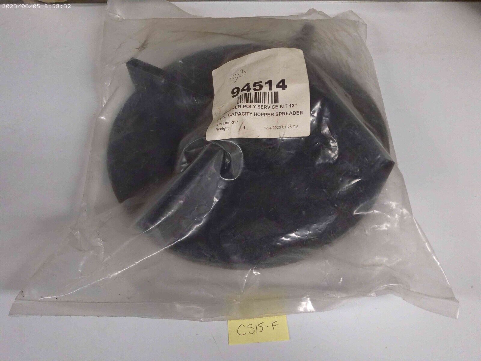 Genuine OEM Fisher / Western 94514 Spinner Poly Service Kit 12" | CS15-F