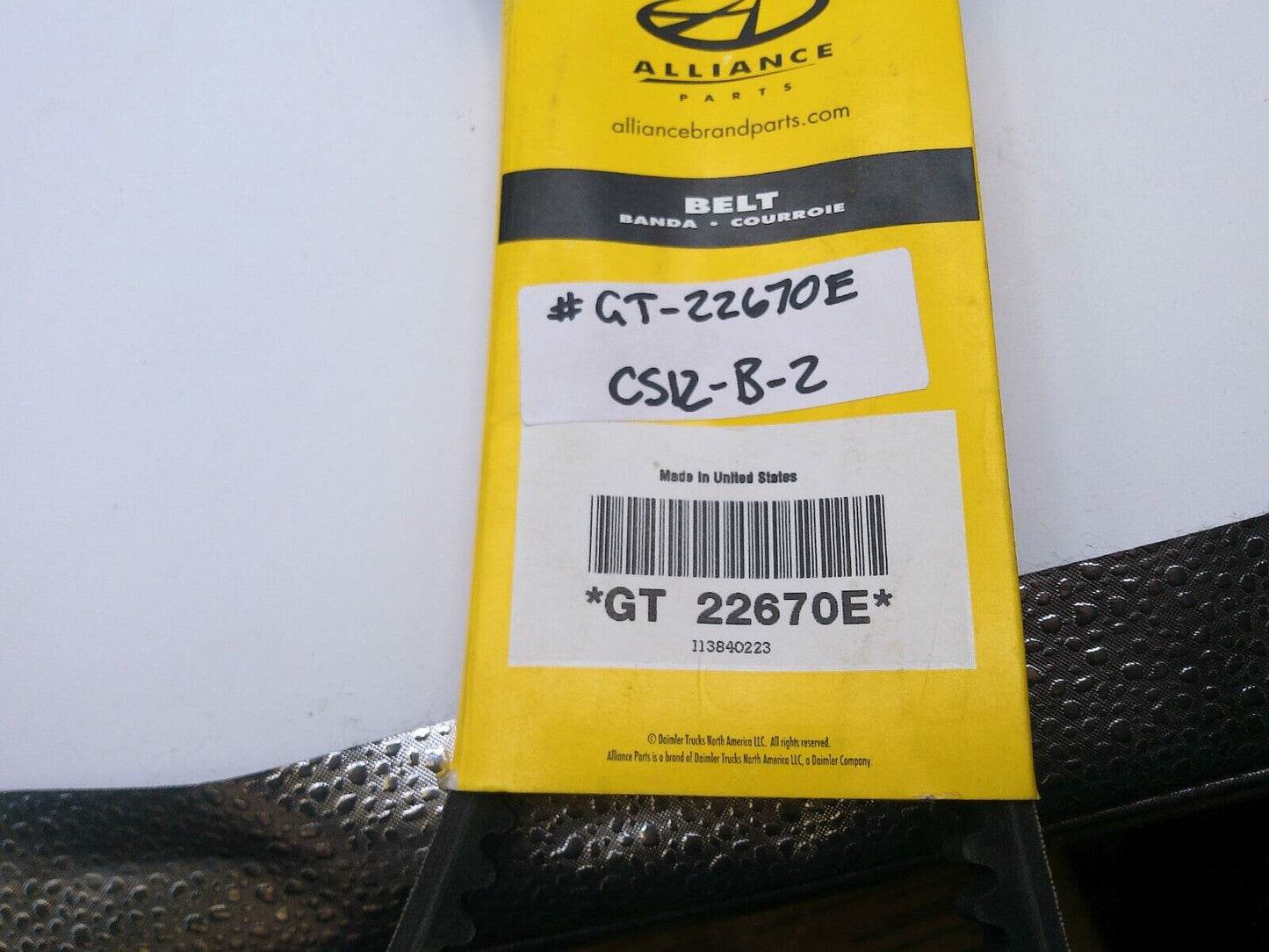 Daimler Alliance FREIGHTLINER BELT GT-22670E | CS12-B-2