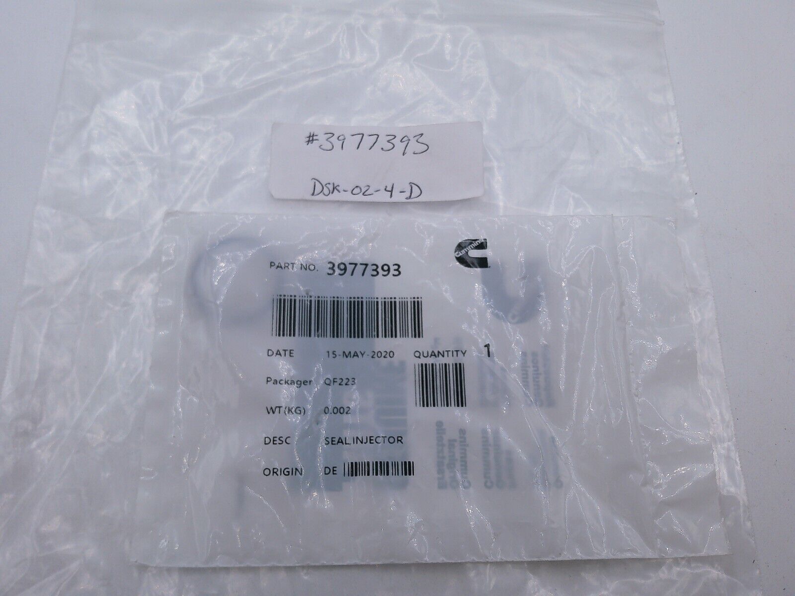 CUMMINS 3977393 - Seal Injector Ring / Washer | DSK-02-4-D