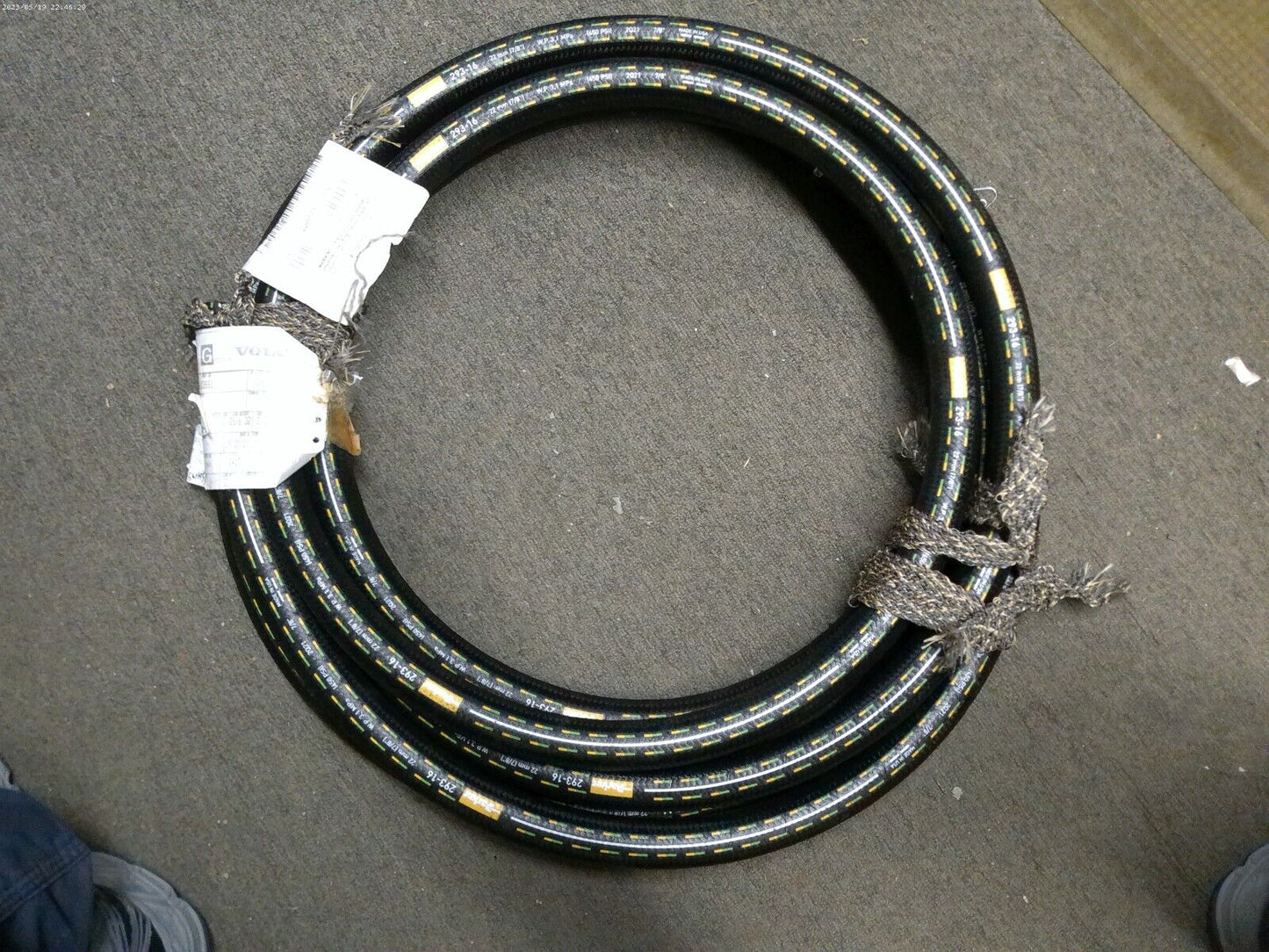20' PARKER 293-16 7/8 450 PSI AIR HOSE, AIRBRAKE 22MM Volvo 85103551 | CS10-EN