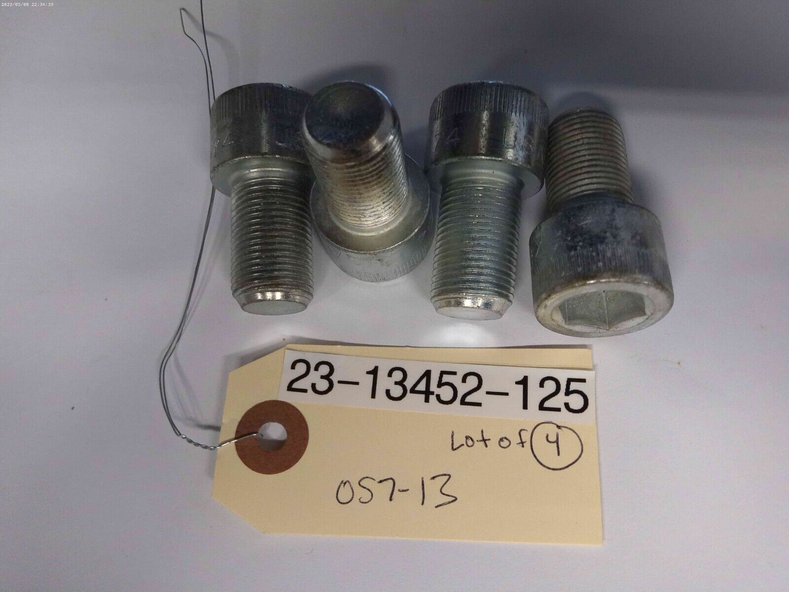 23-13452-125 FREIGHTLINER SCR-CAP,HX SKT HD,3/4-16,ZINC Lot of 4pcs | OS7-13