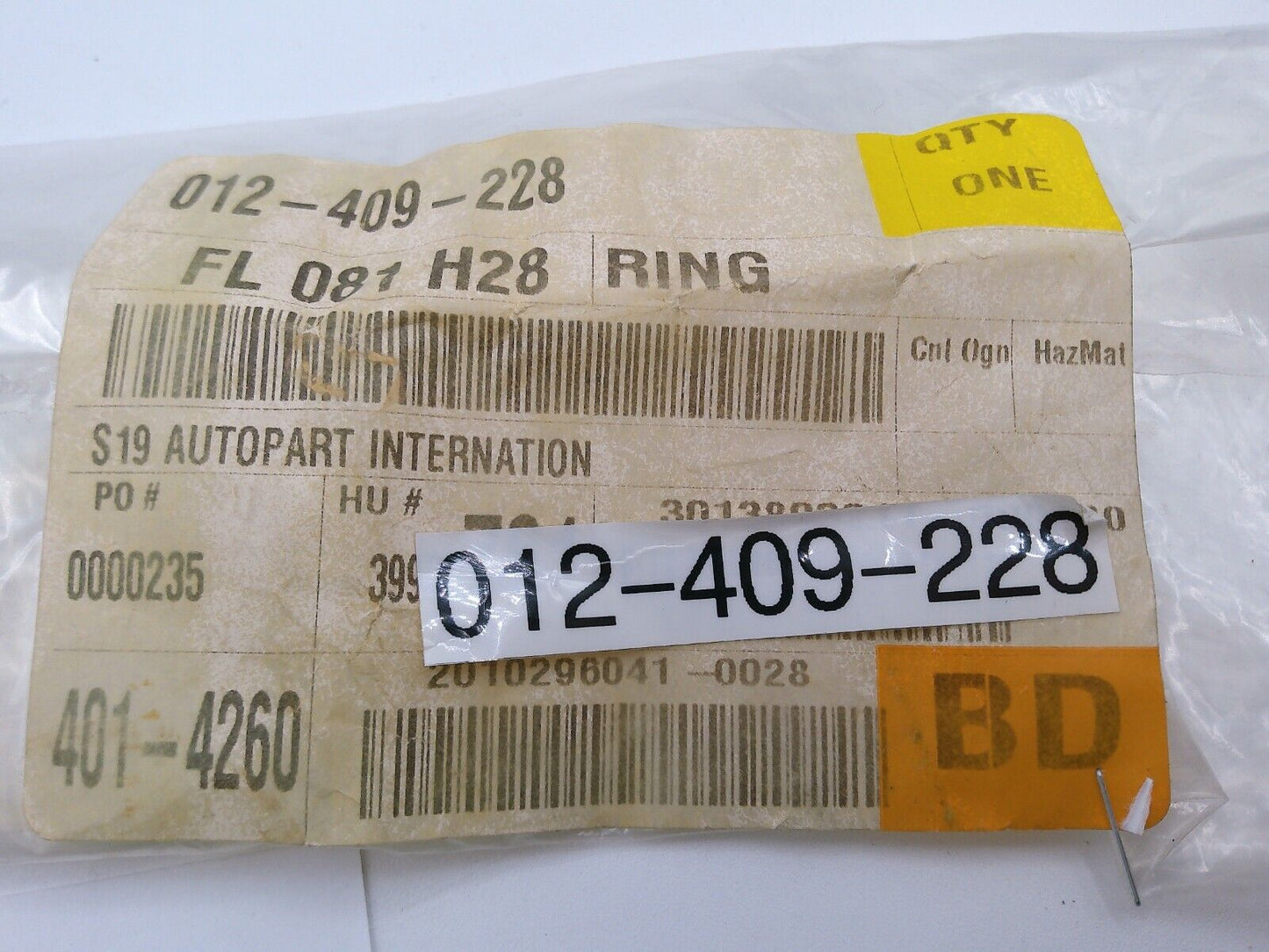 Genuine OEM VW 012-409-228 Ring | OS4-13-B