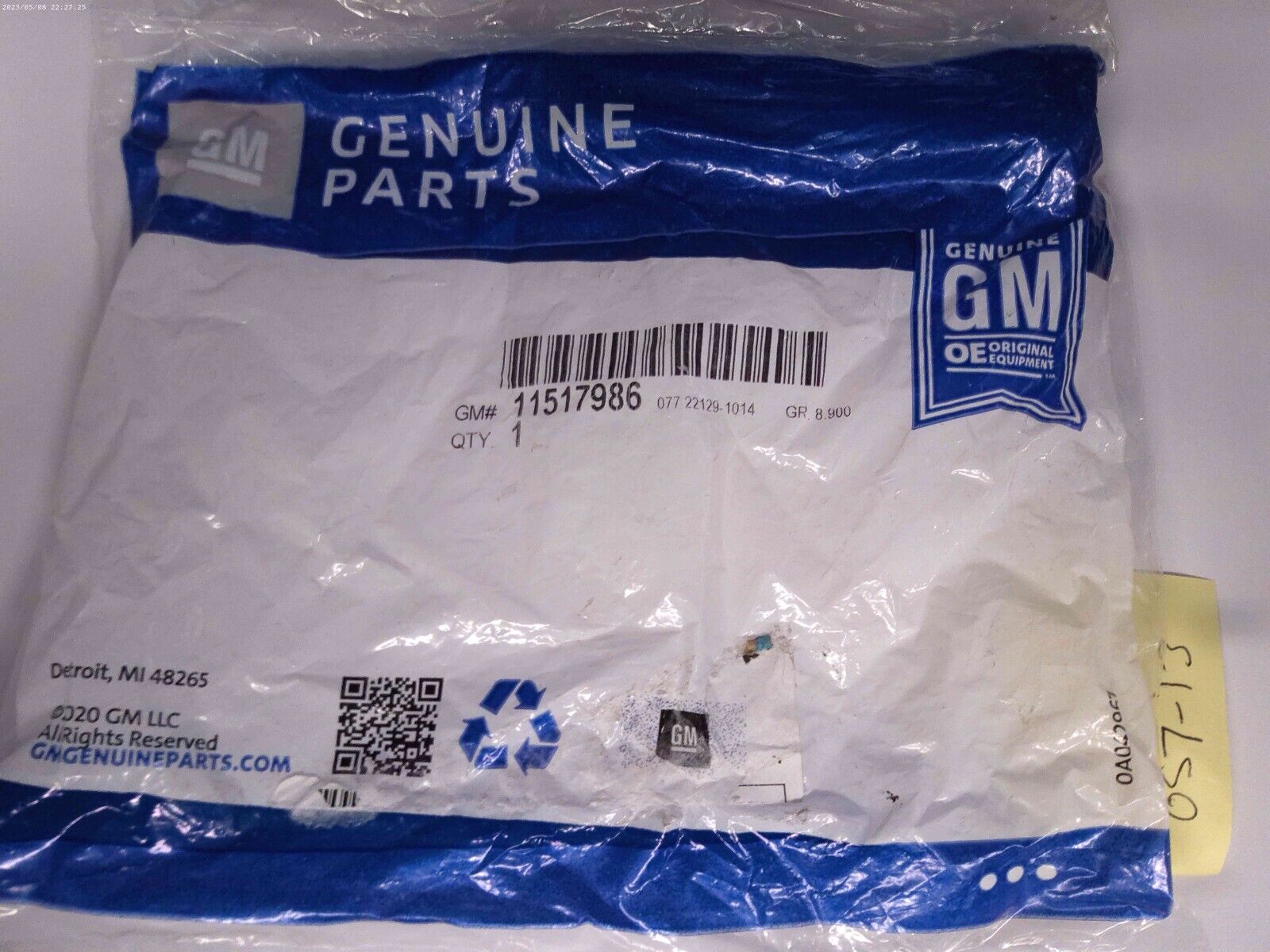 Genuine GM Bolt - Metric Hex Head 11517986 | OS7-13