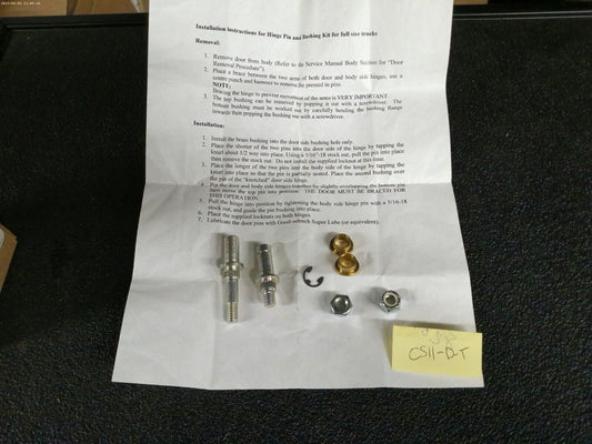 Genuine OEM GM 99-07 Silverado Sierra Door Hinge Pin Kit 19302122 | CS11-D-T