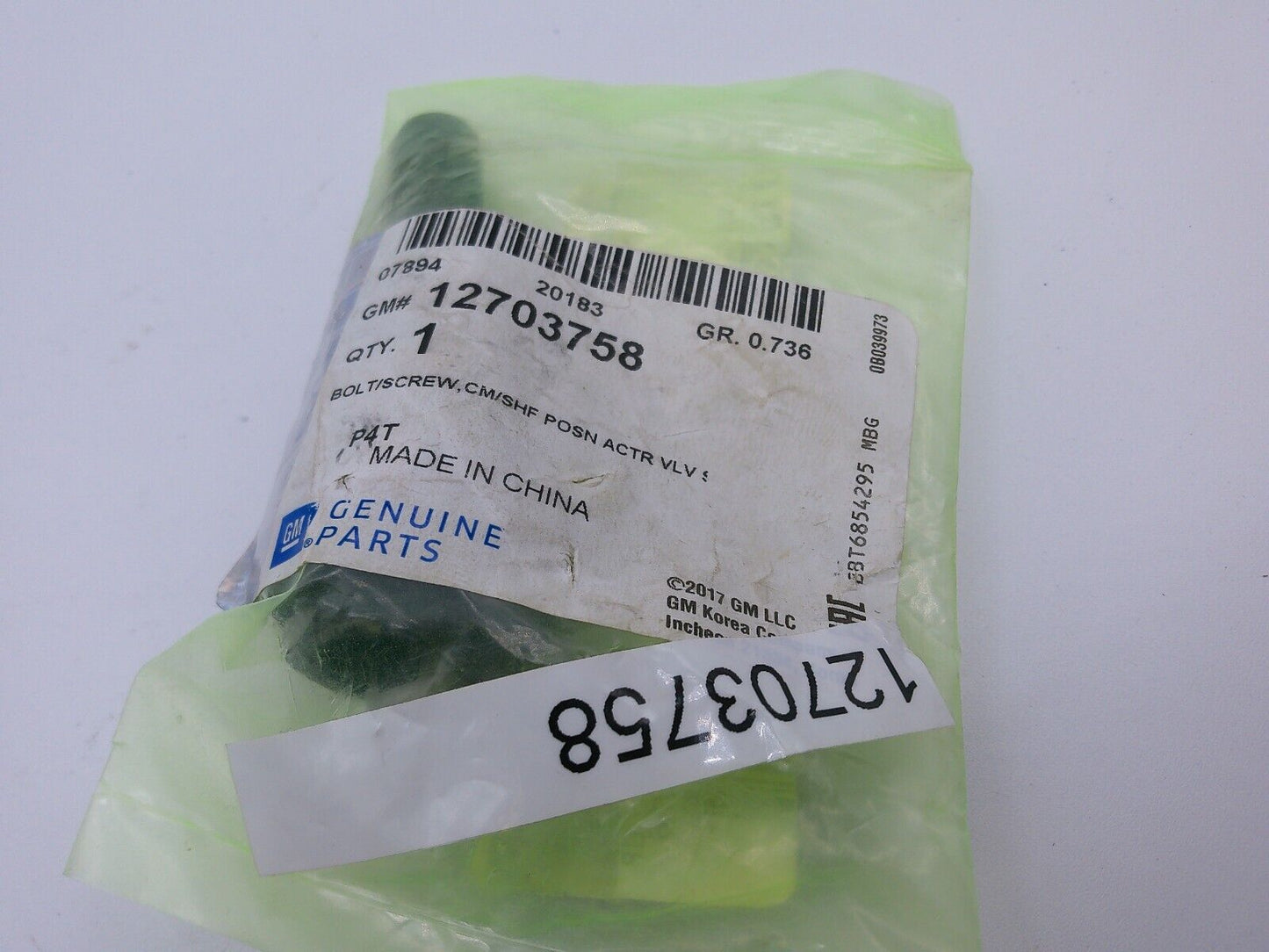 Genuine OEM GM Control Valve 12703758 | OS4-03-D