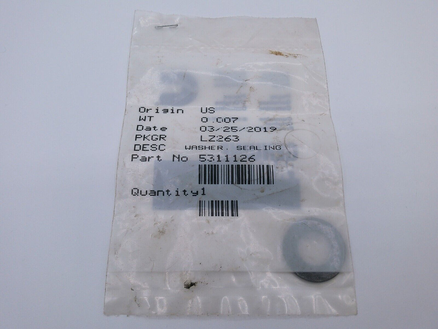 Genuine OEM Cummins WASHER, SEAL 5311126 | VM2-01-A