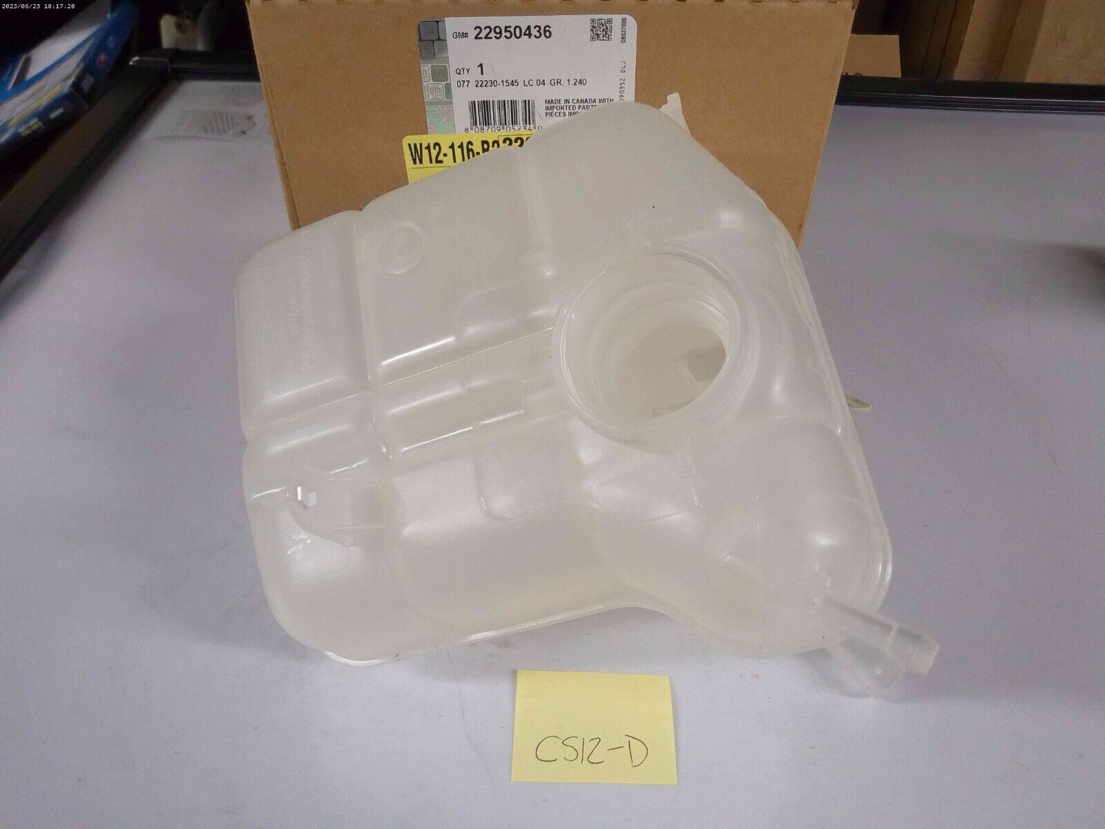Genuine GM 22950436 Surge Overflow Tank OEM | CS12-D