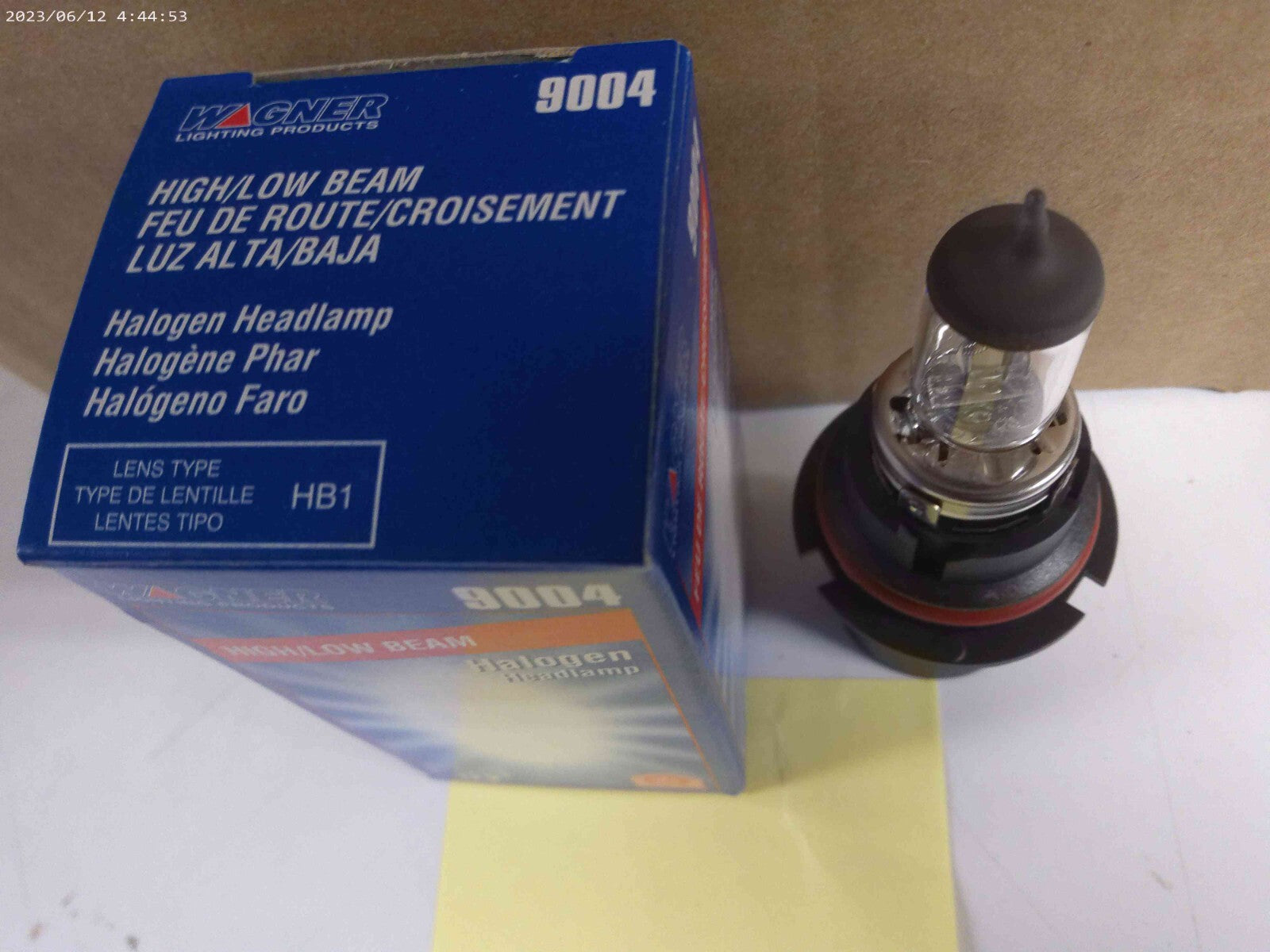 Wagner 9004 Halogen High Beam/Low Beam 12V 65/45 Watt HB1 | CS17-F