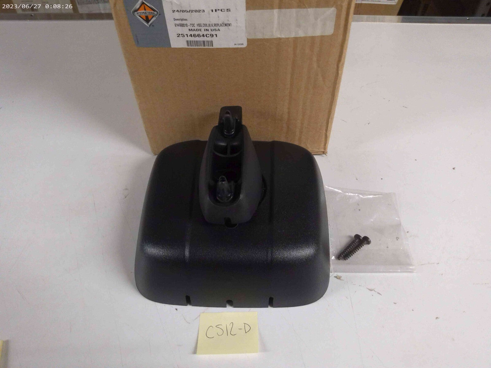 2514664C91 MIRROR HOUSING CONVEX, BLACK NO GLASS Navistar International | CS12-D