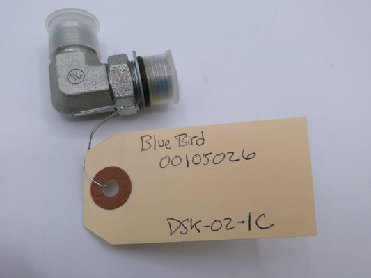 Genuine BlueBird Bus Part: 00105026 3/4" CONNECTOR FITTING | DSK-02-1C