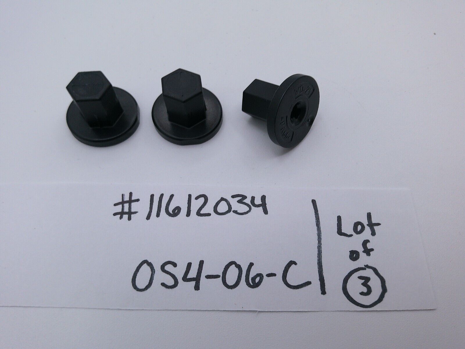 Lot of (3) Genuine OEM General Motors Nuts 11612034 | OS4-06-C
