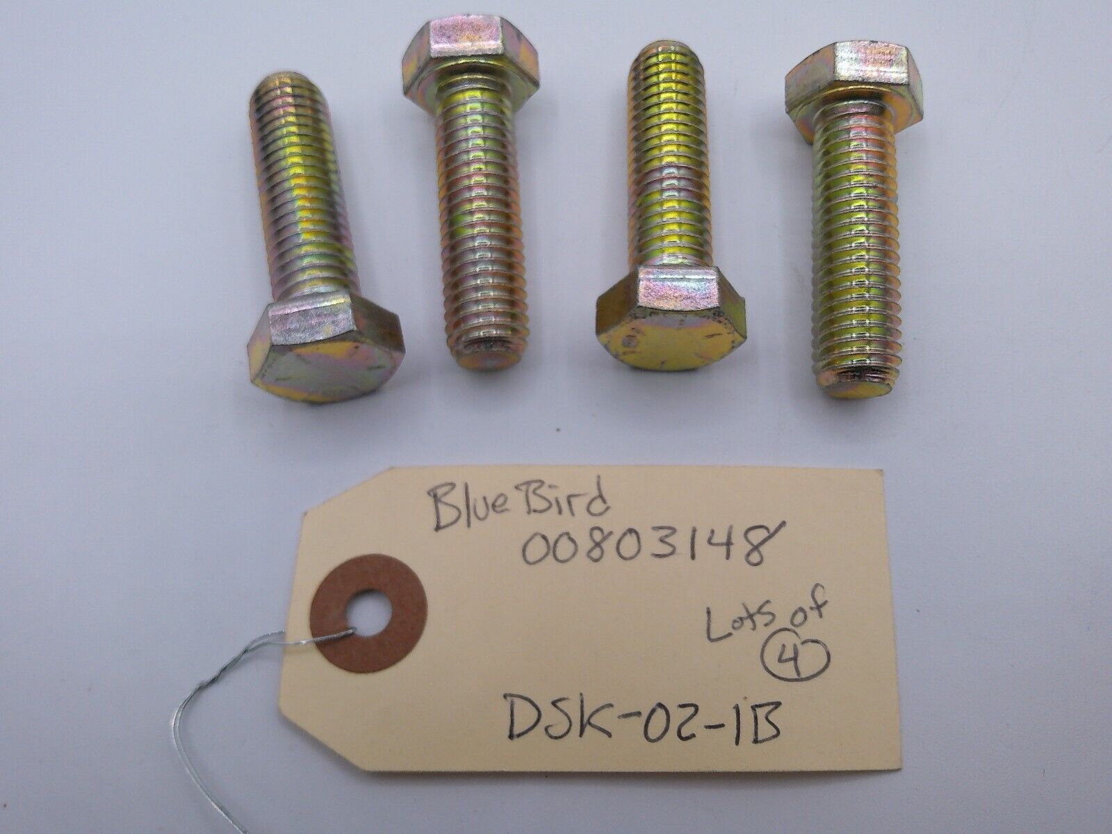 Genuine BlueBird Bus Part: 00803148 BOLT (lot of 4) | DSK-02-1B