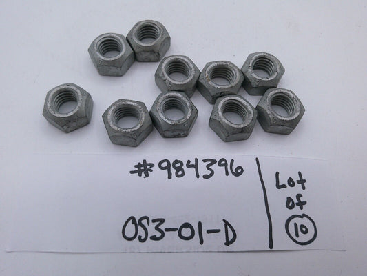 Genuine OEM Volvo 984396 Lock Nut Lot of (10) | OS3-01-D