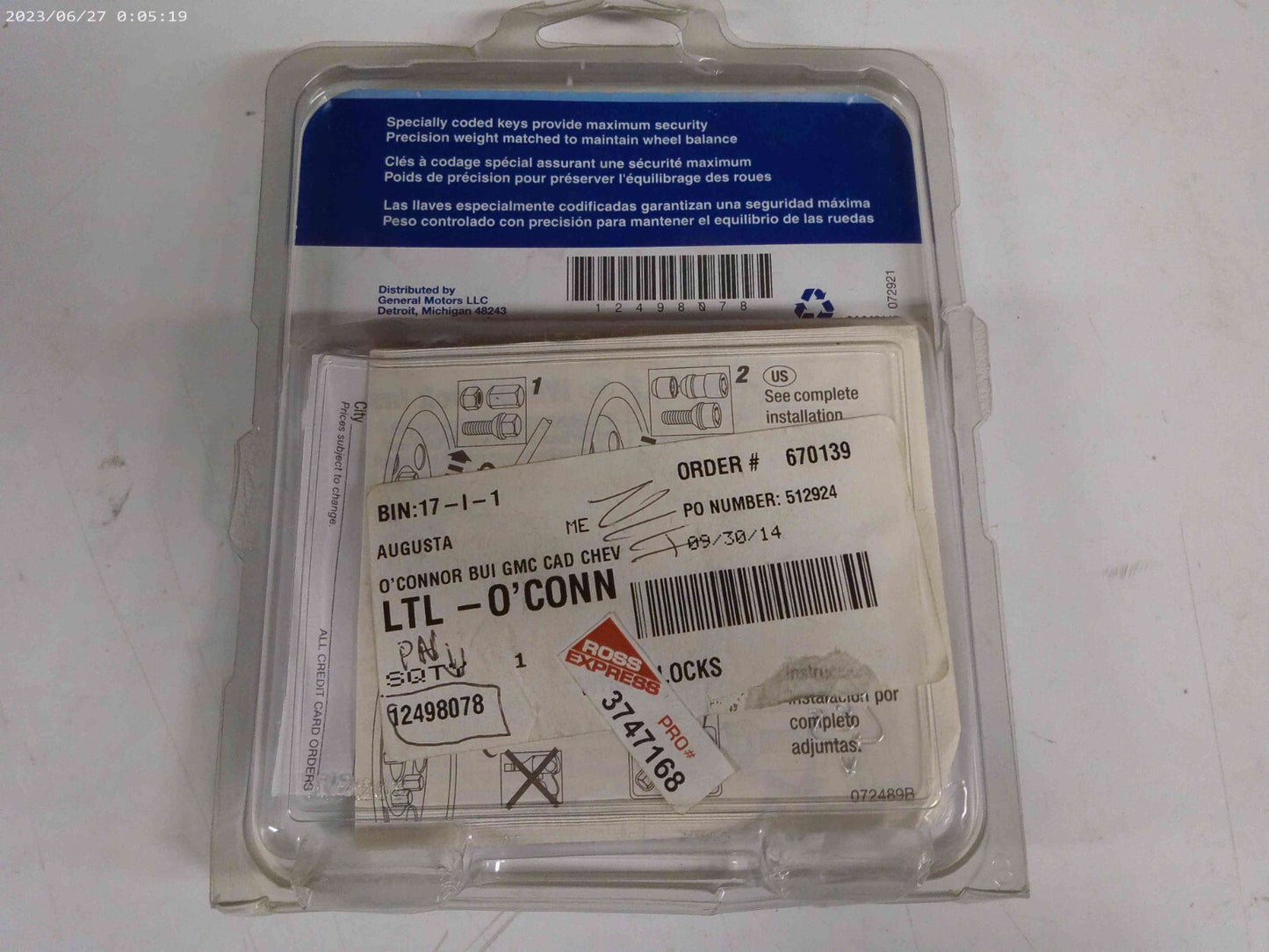 GM Wheel Locks 12498078 Set Genuine Part Lug Nuts Oem | CAVE14