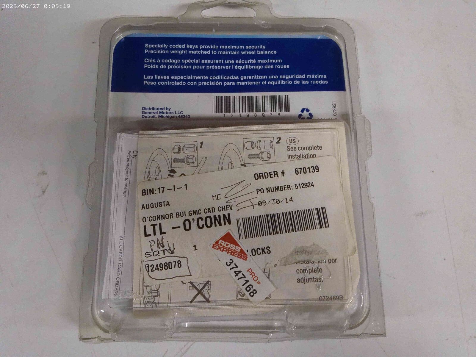 GM Wheel Locks 12498078 Set Genuine Part Lug Nuts Oem | CAVE14