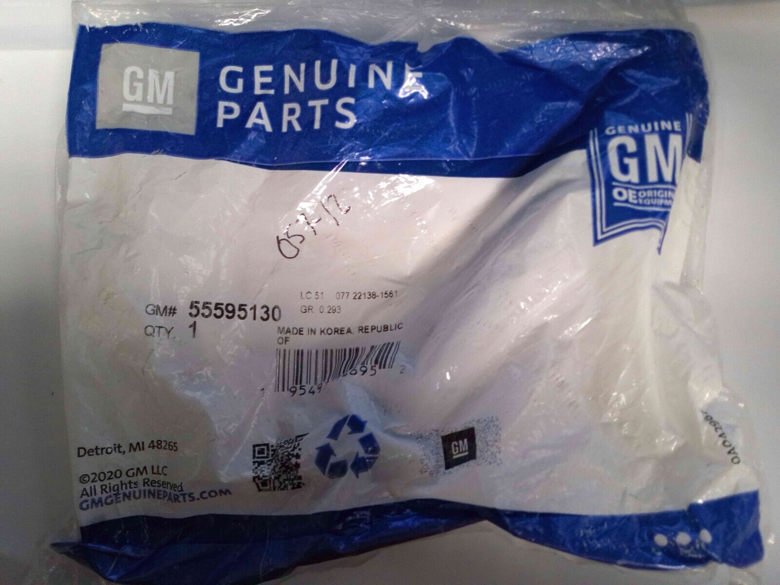 Genuine GM OEM Engine Cylinder Head Bolt 55595130 | OS7-12