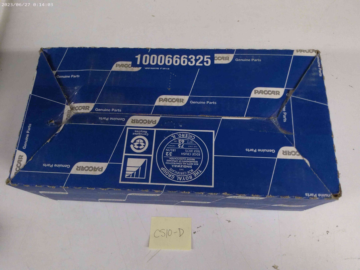 Sealed GENUINE PACCAR KENWORTH CAB AIR DRYER RECEIVER - F37-1023 | CS10-D
