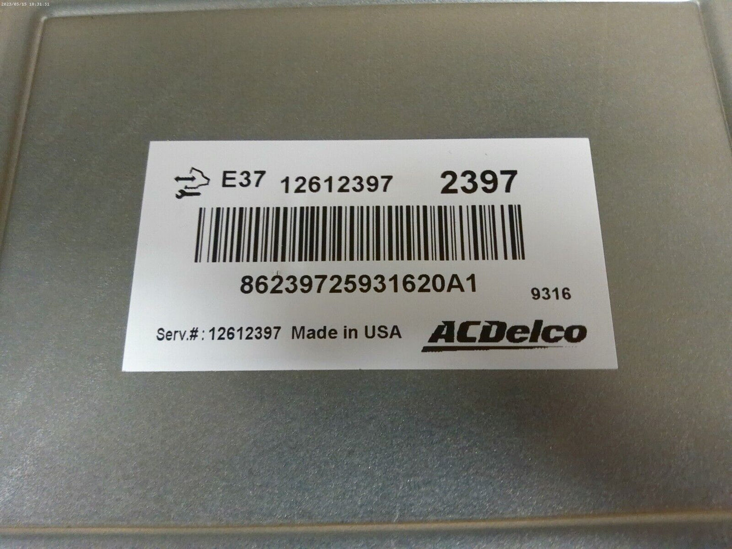 GM Engine Computer ECM 12612397 - Req's Programming 2007 - 2012 | CS10-D