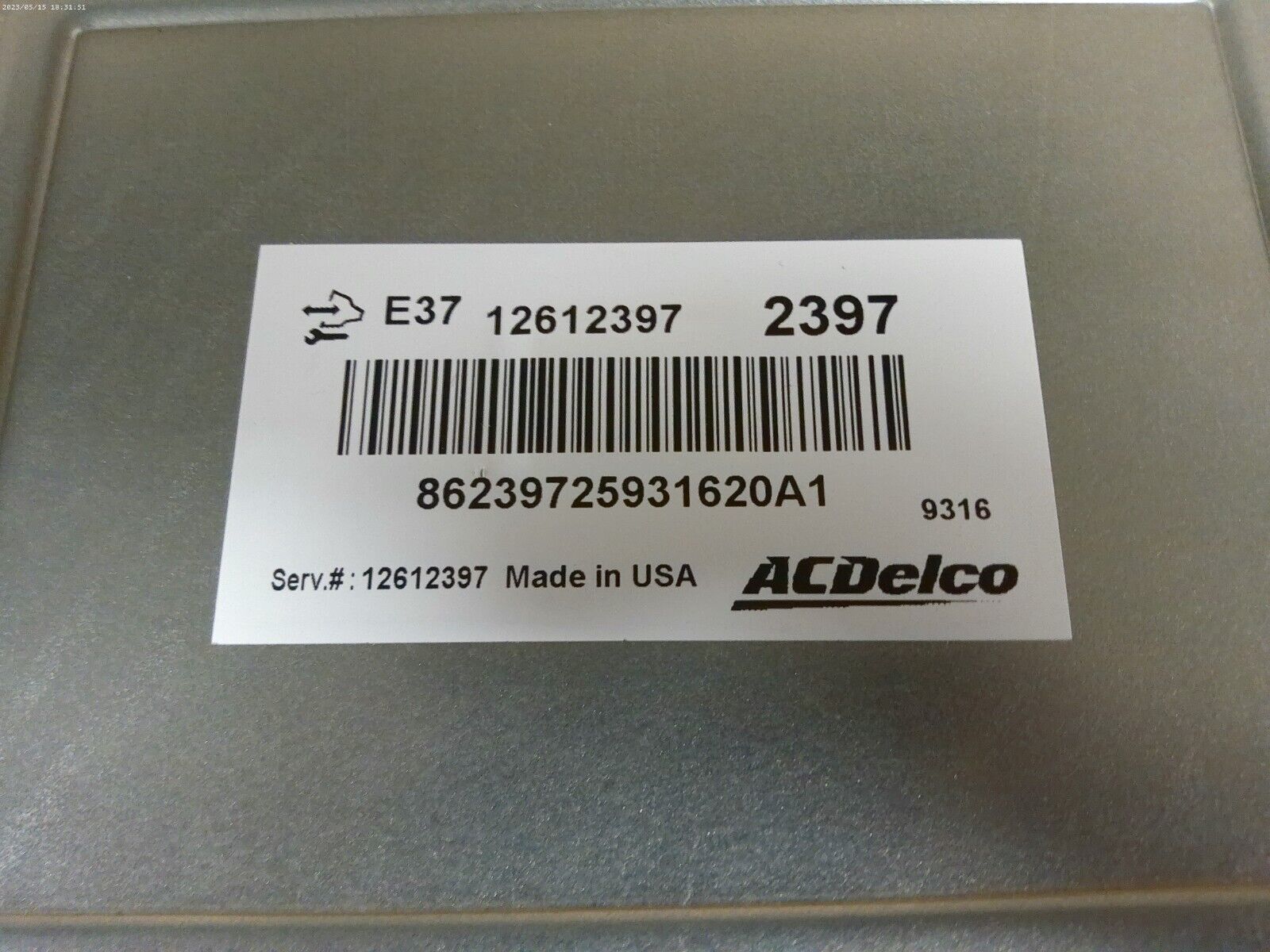 GM Engine Computer ECM 12612397 - Req's Programming 2007 - 2012 | CS10-D