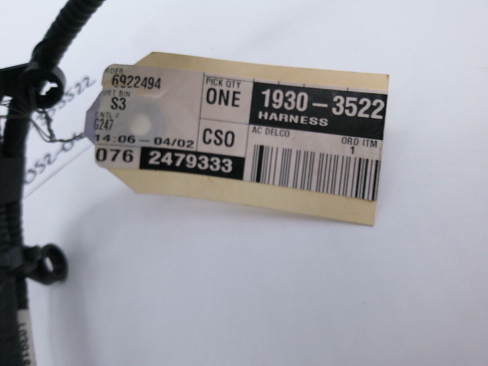 Genuine OEM GM Wire Harness 19303522 | OS2-06-A