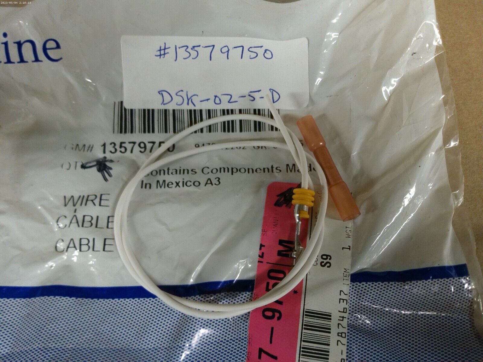 Genuine GM F (S) Splice Wire 13579750 | DSK-02-5-D