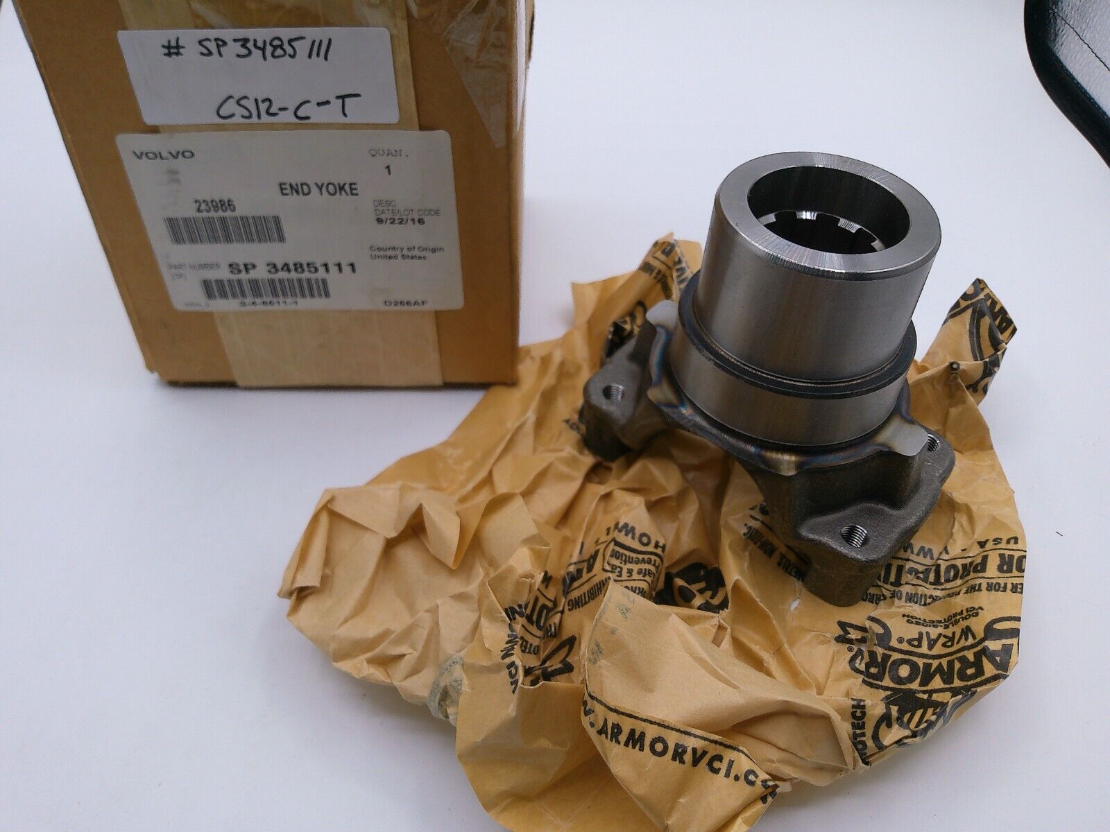 DANA / Volvo 3-4-8511-1 Drive Shaft End Yoke | CS12-C-T
