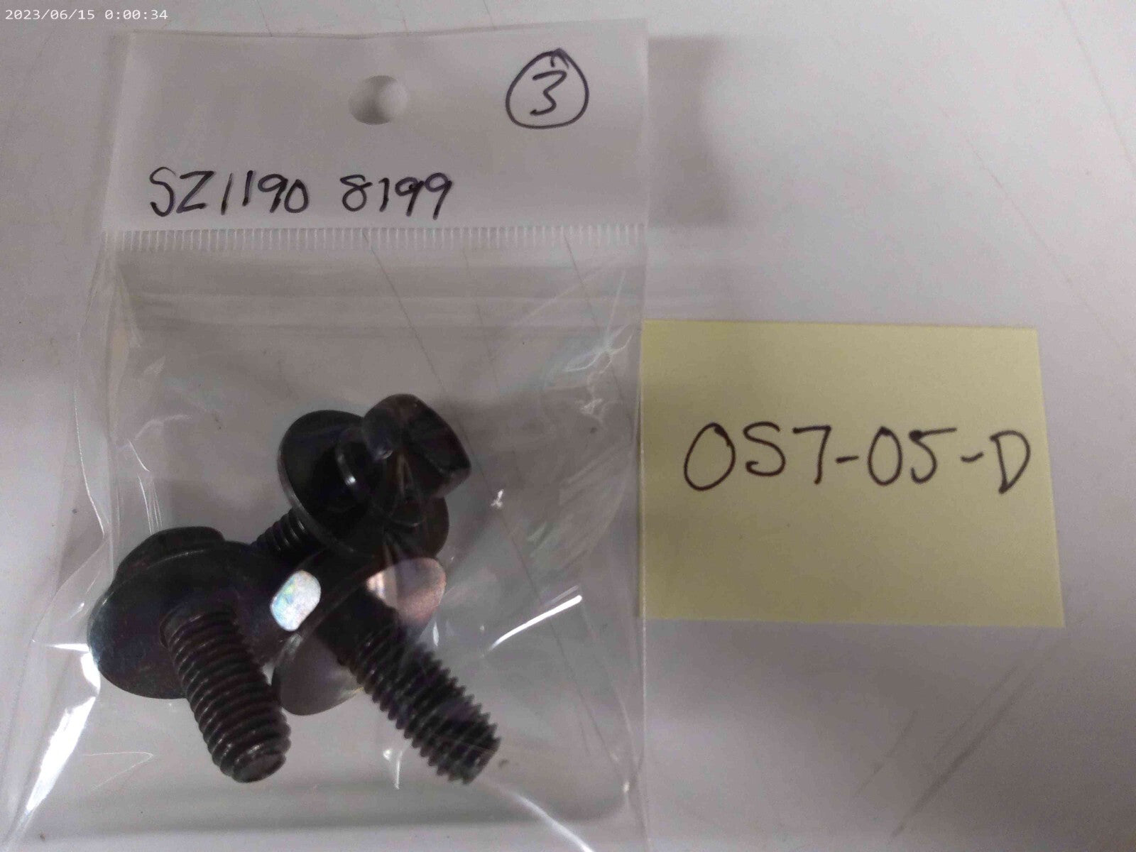 OEM Hino SZ11908199 Bolt SZ1190-8199 Lot of (3) | OS7-05-D