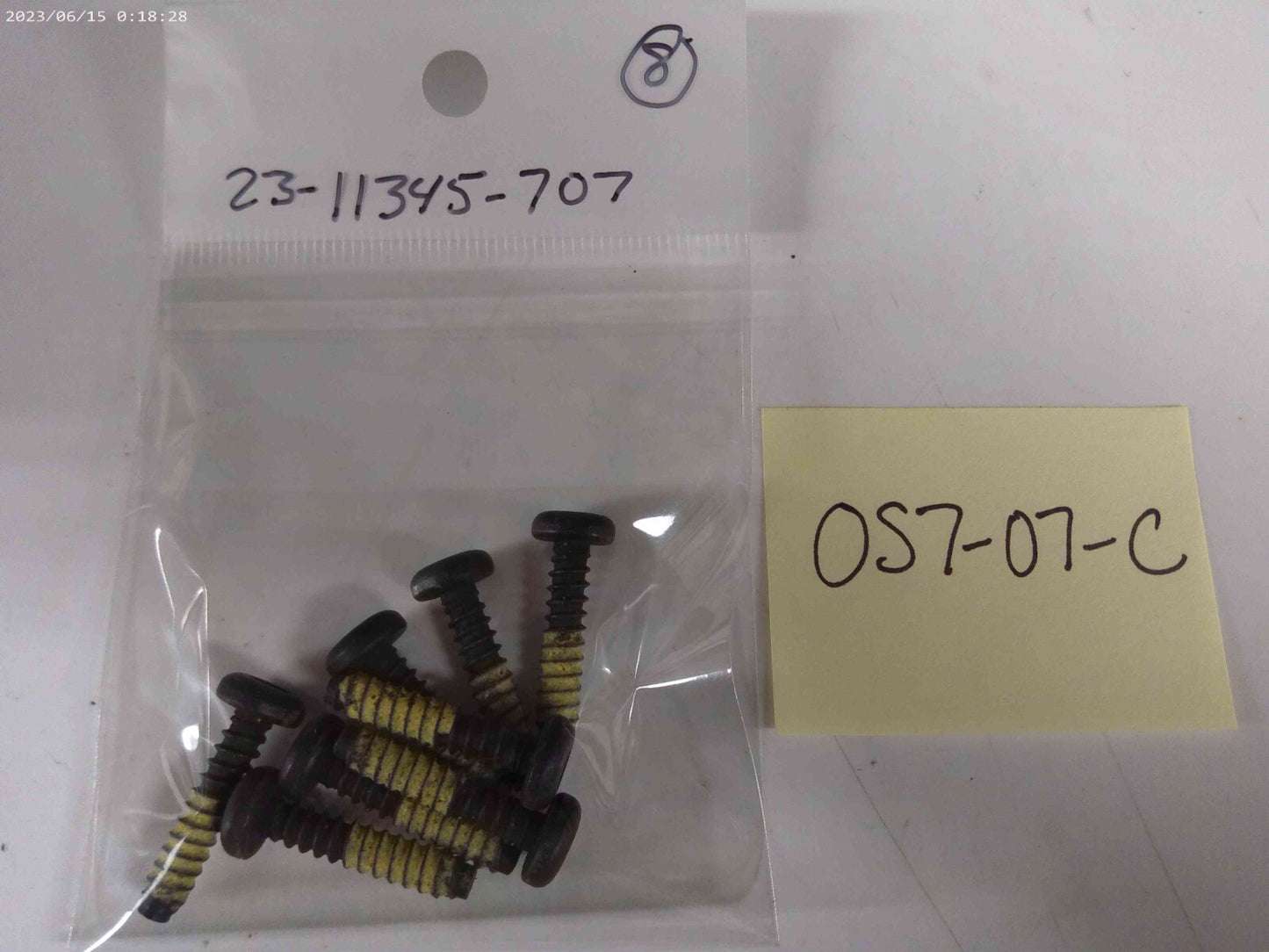TAPPING SCREW oem FREIGHTLINER 23-11345-707 Lot of (8pcs) | OS7-07-C