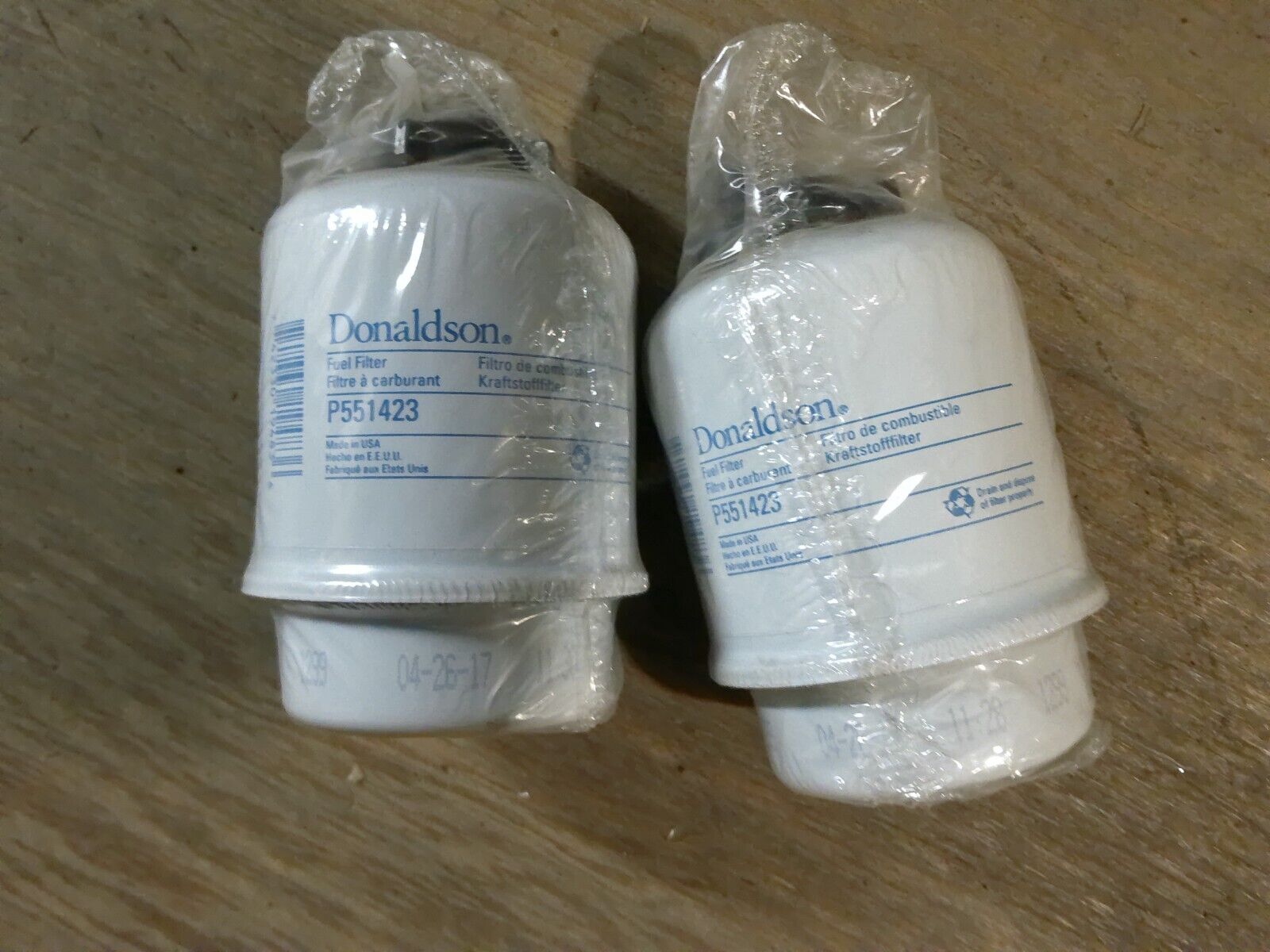 Lot of (2) Donaldson Fuel Filters P551423 | WD13-1