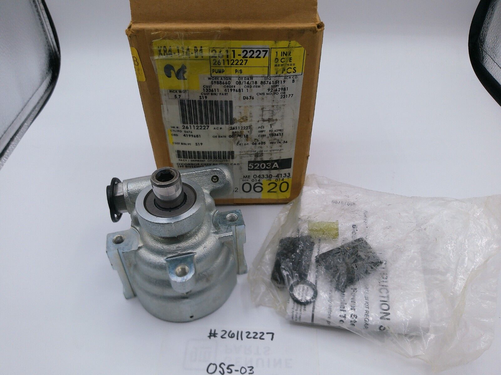 ACDelco 26112227 GM OEM Power Steering Pump | OS5-03