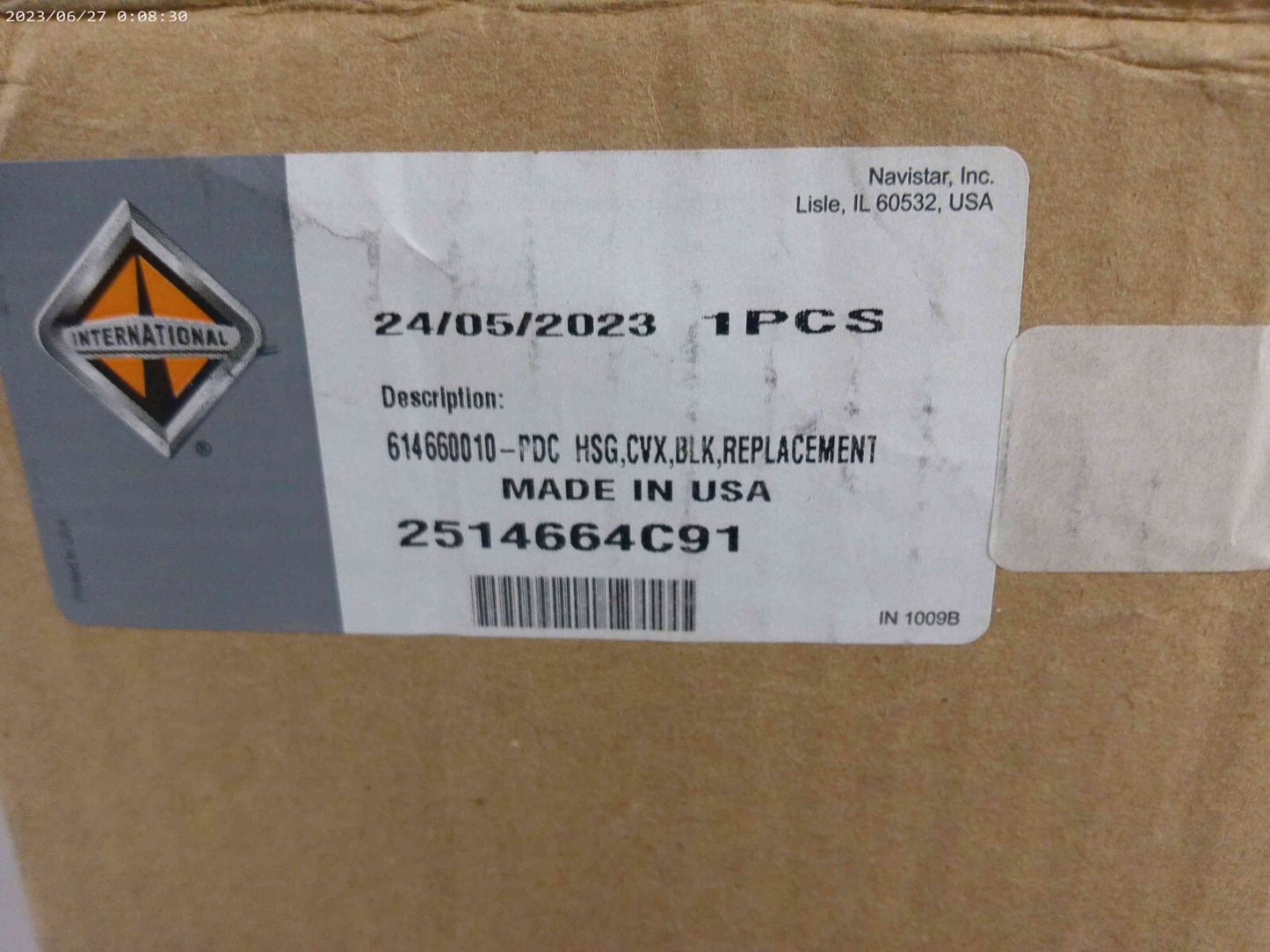 2514664C91 MIRROR HOUSING CONVEX, BLACK NO GLASS Navistar International | CS12-D