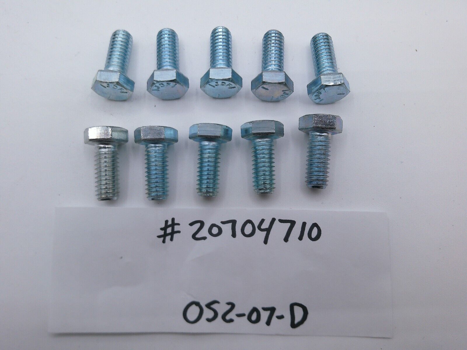 Lot of (10) Genuine OEM Mack 20704710 Bolts | OS2-07-D