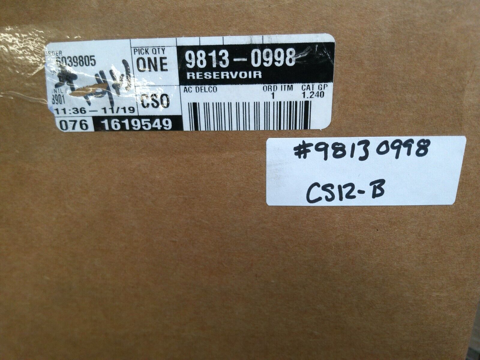 F Reservoir - GM 98130998 - Genuine OEM | CS12-B
