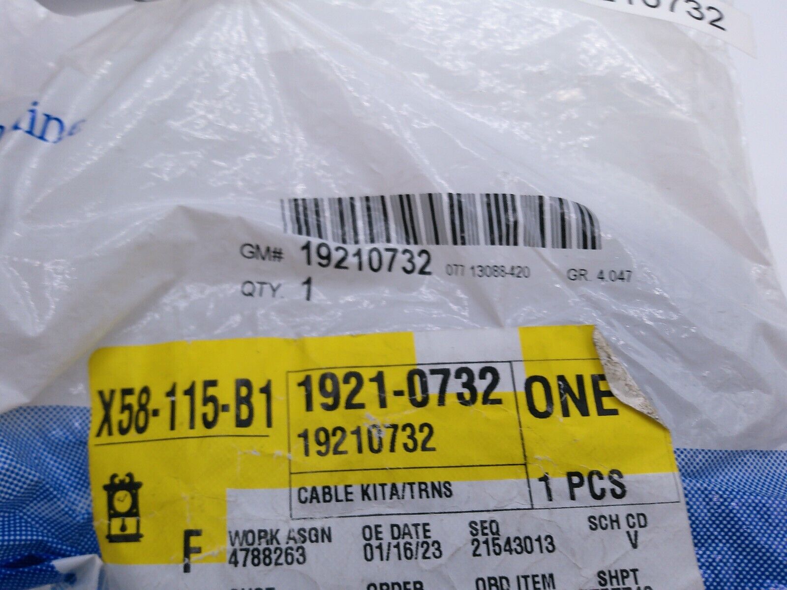 GM OEM 19210732 Auto Trans Cable Kit | OS1-05-B