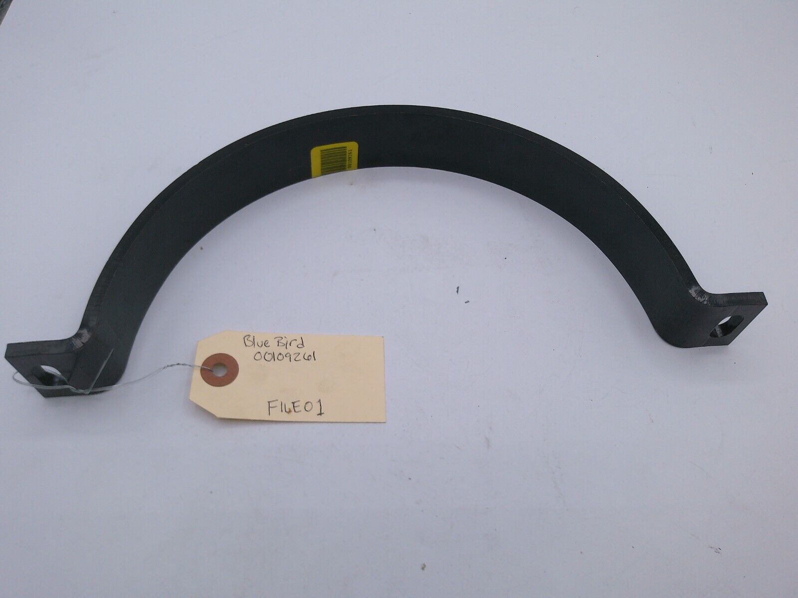 Genuine BlueBird Bus Part: 00109261 MUFFLER CLAMP STRAP | FILE02