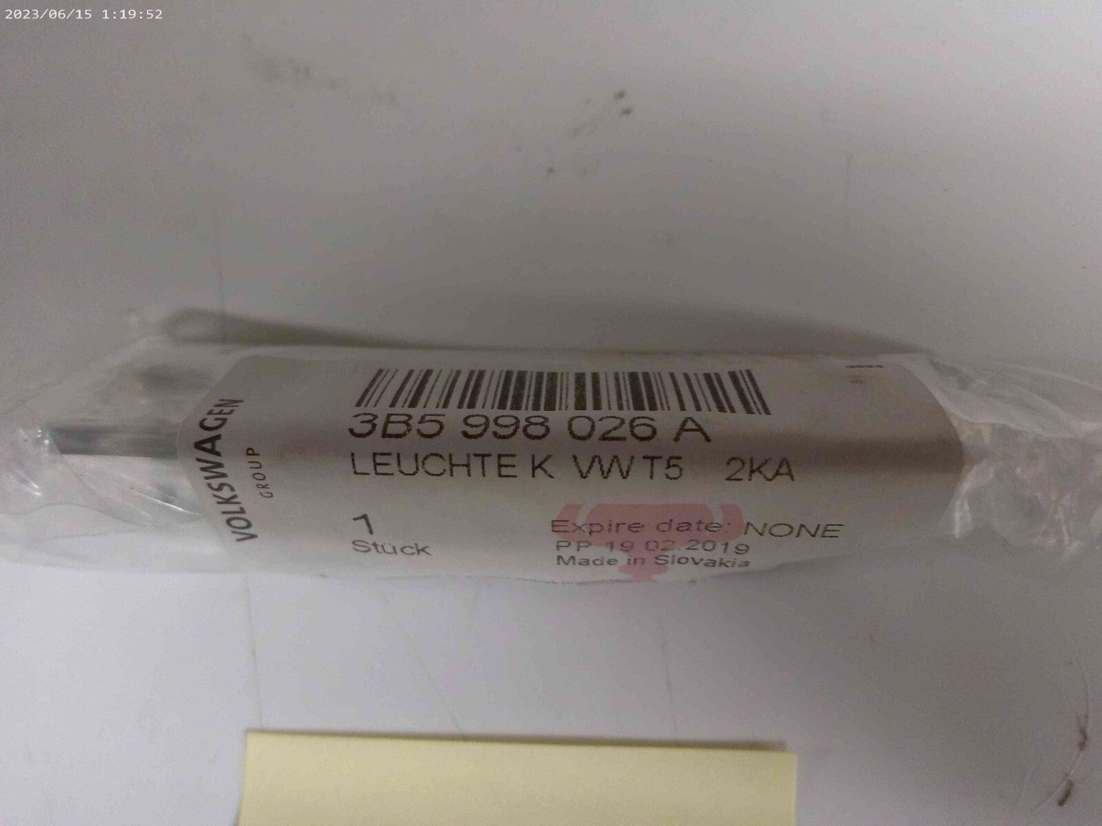 VW oem 3b5998026a License Plate Light Driver or Passenger Side | OS7-08-A