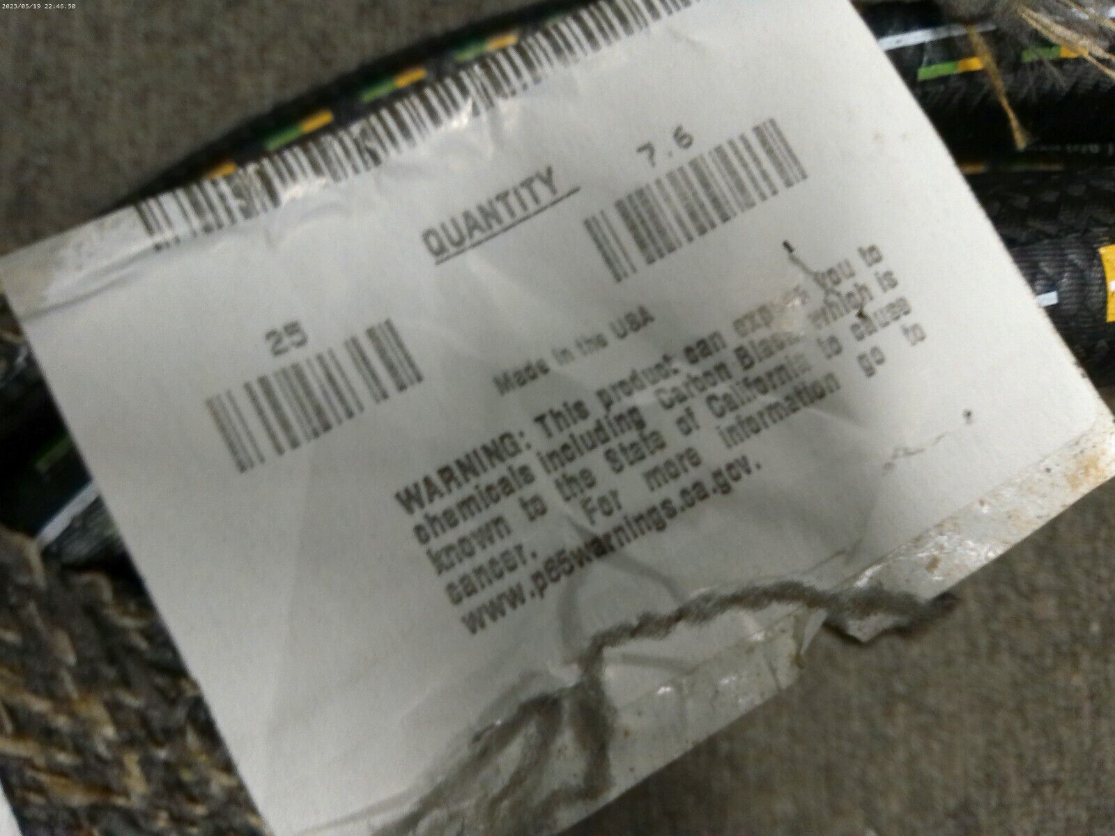 20' PARKER 293-16 7/8 450 PSI AIR HOSE, AIRBRAKE 22MM Volvo 85103551 | CS10-EN
