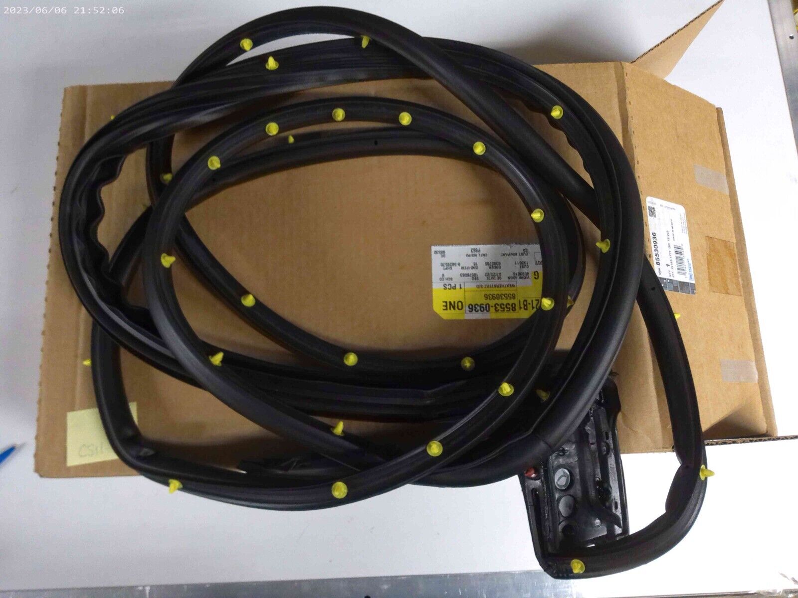 Genuine OEM GM Driver Side Front Door Weather-strip 85530936 | CS11-E