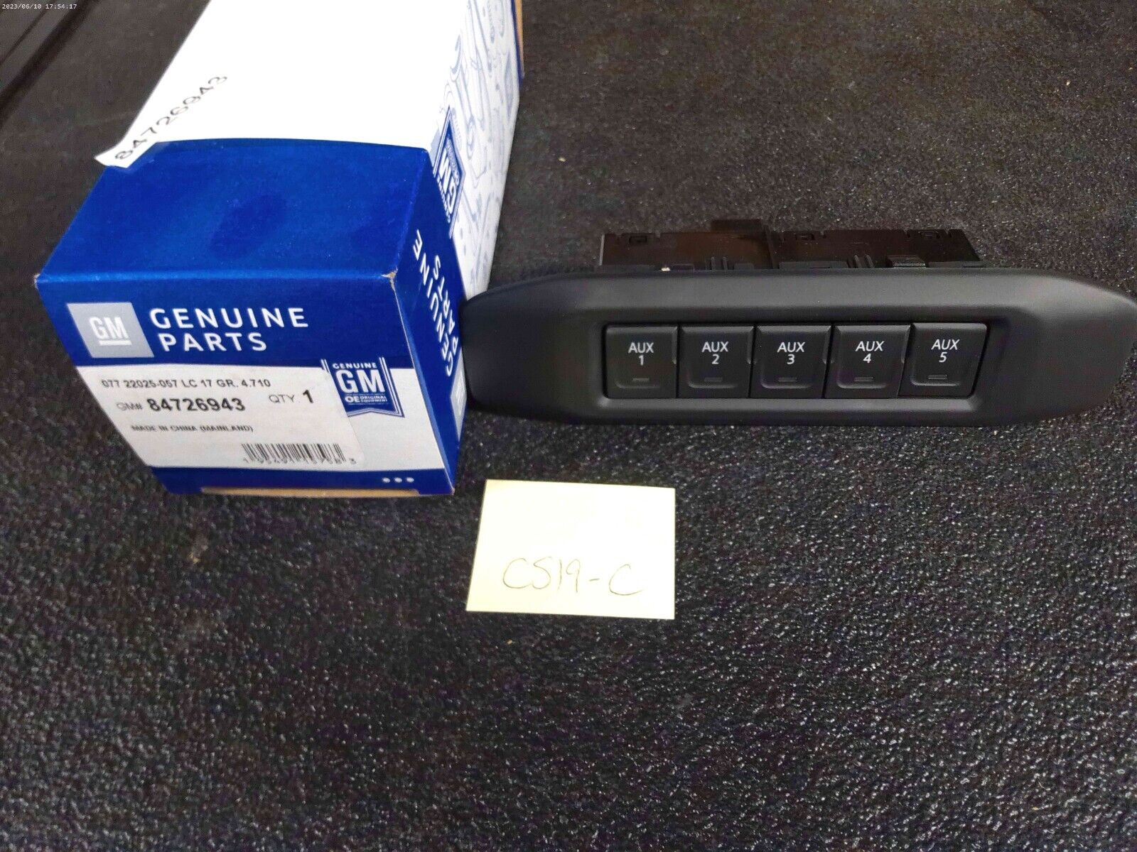 Genuine GM F (S)Switch Pkg 84726943 | CS19-C