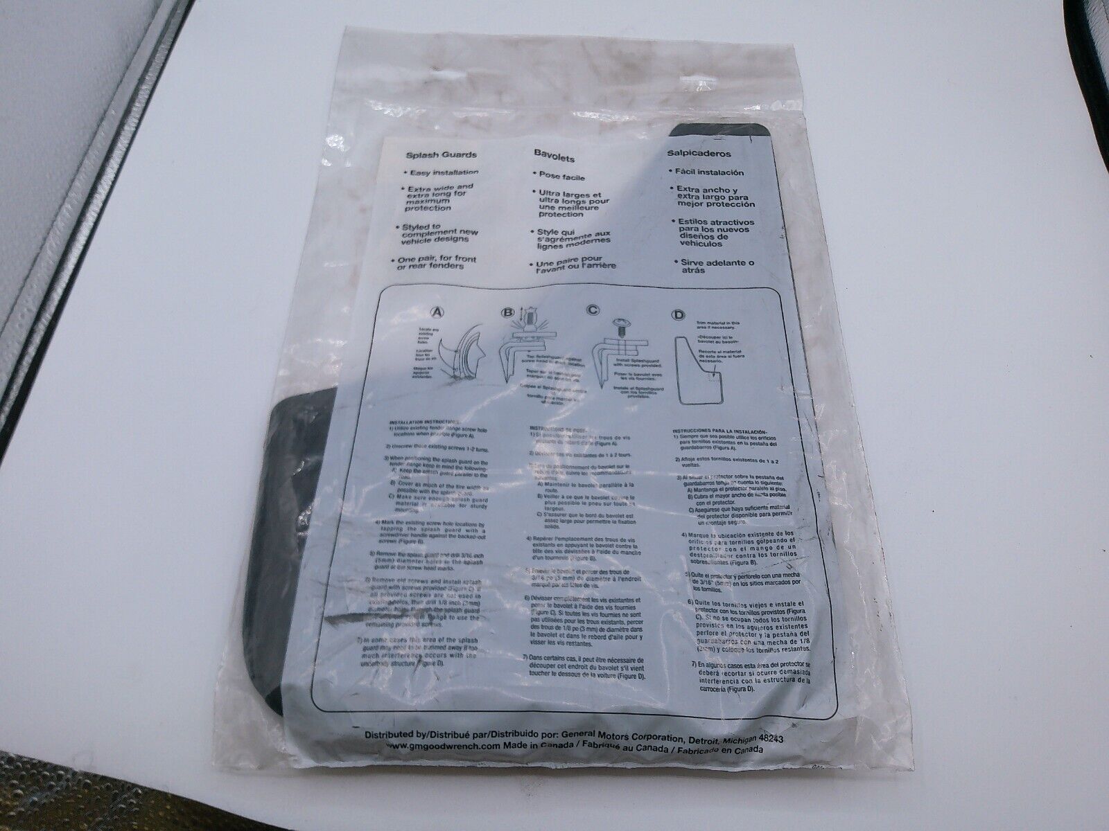 Genuine OEM GM Mud Guard (Set of 2) 19213384 | CS12-E-1