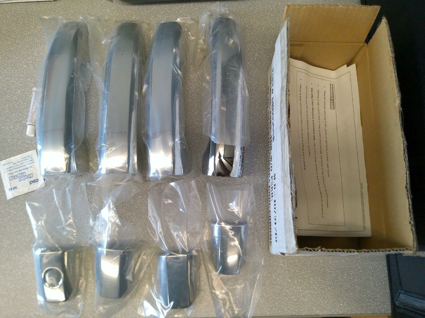 19-20 Silverado 1500 Sierra 4DR Chrome Door Handle Set DH68588B | CS11-C-T