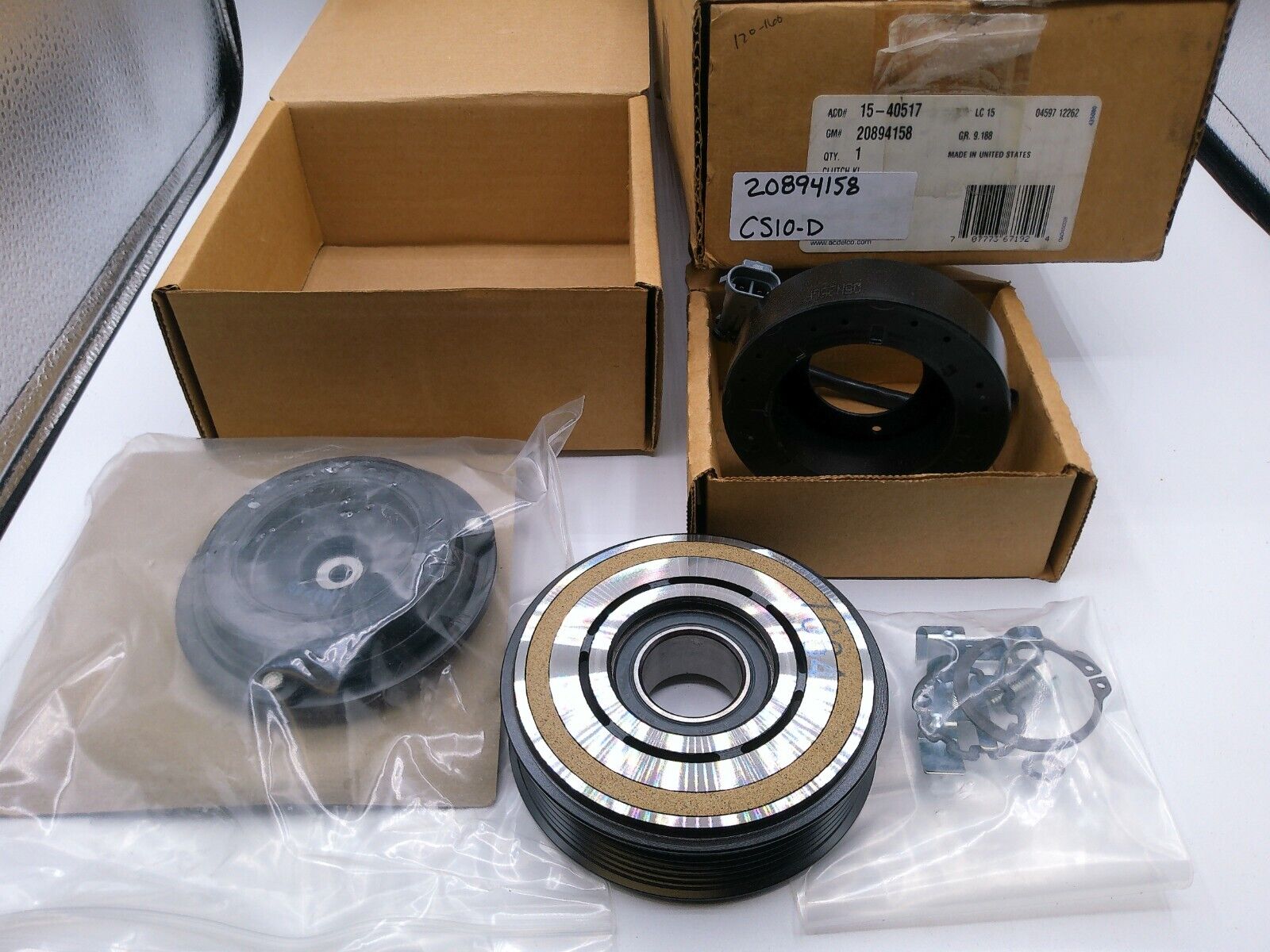 Genuine OEM GM Air Conditioning Compressor Clutch Kit 20894158 | CS10-D