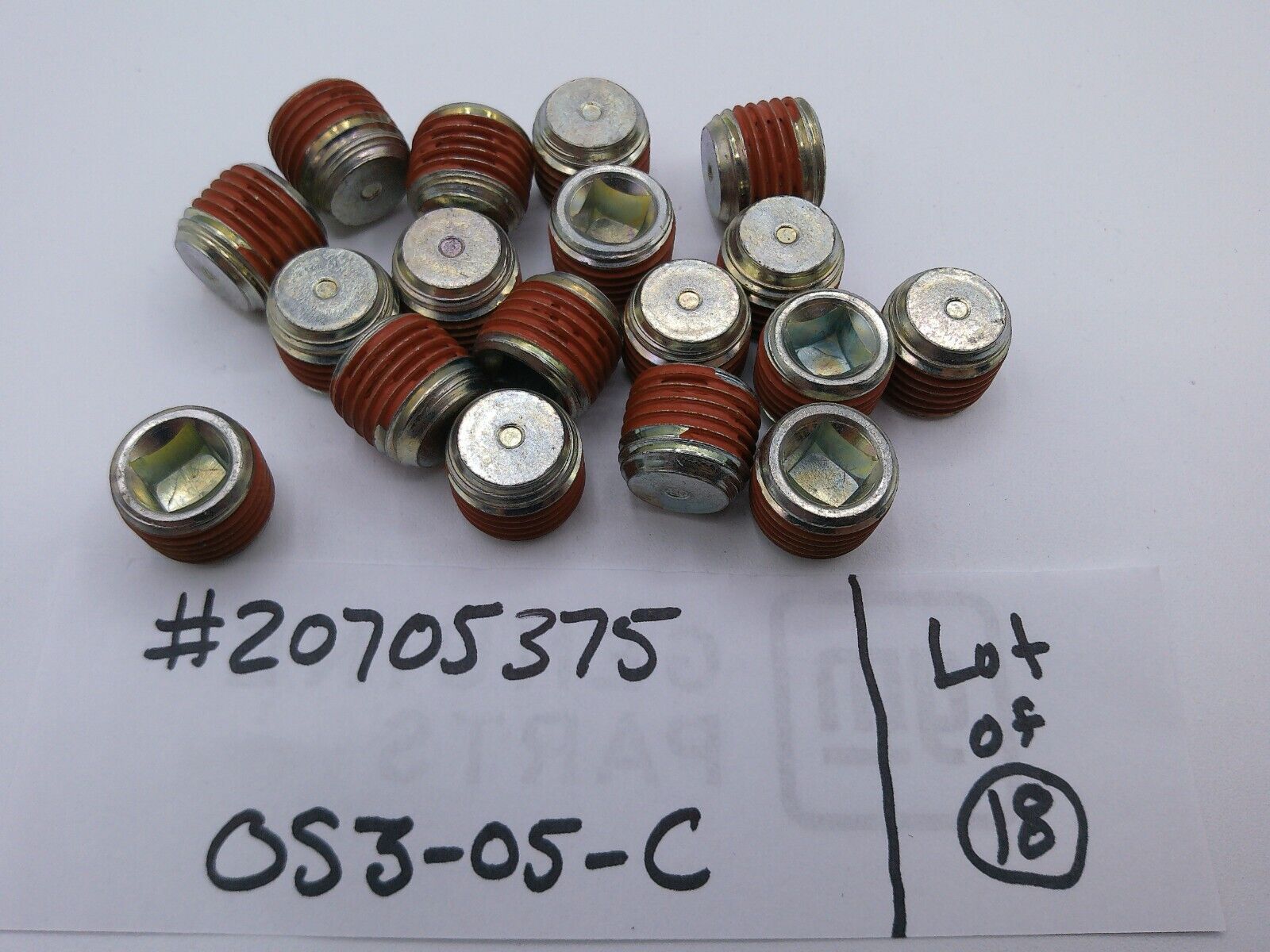 Mack 20705375 Drain Plug Lot of (18) | OS3-05-C