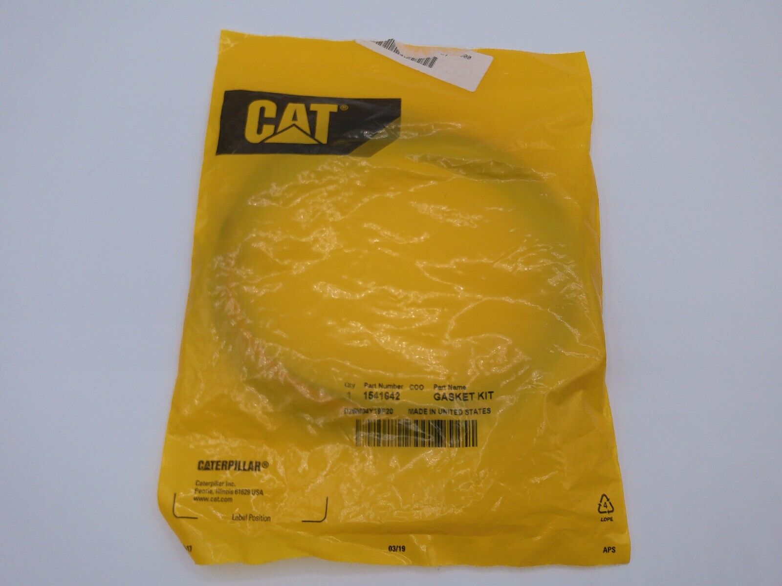Genuine OEM 1541642 Caterpillar Gasket Kit | OS2-02-E