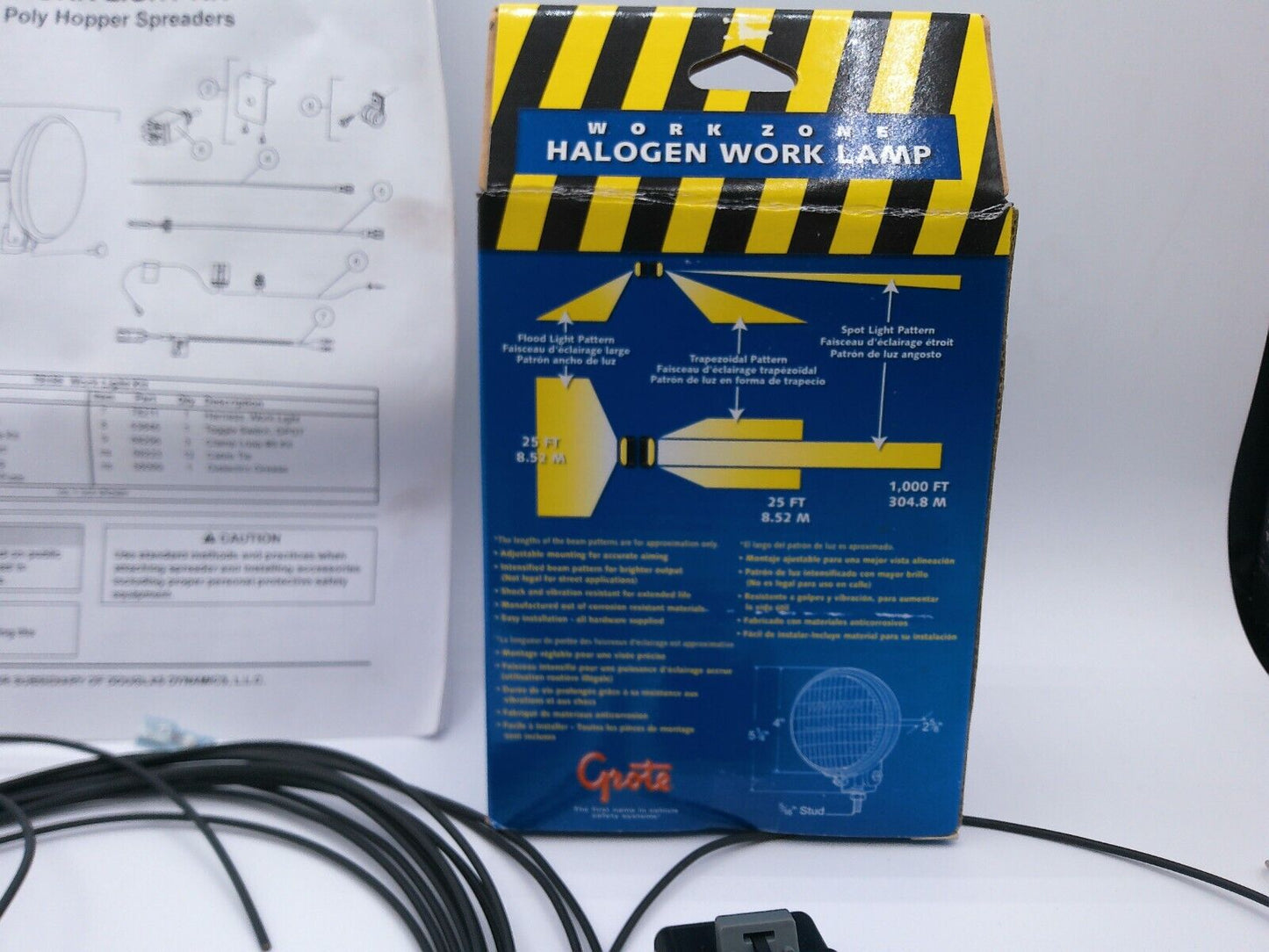 Genuine Fisher Poly-Caster In-Bed Spreader Work Light Kit 78198 | CS10C