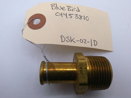 Genuine BlueBird Bus Part: 01453810 HOSE PIPE ADAPTOR FITTING | DSK-02-1D