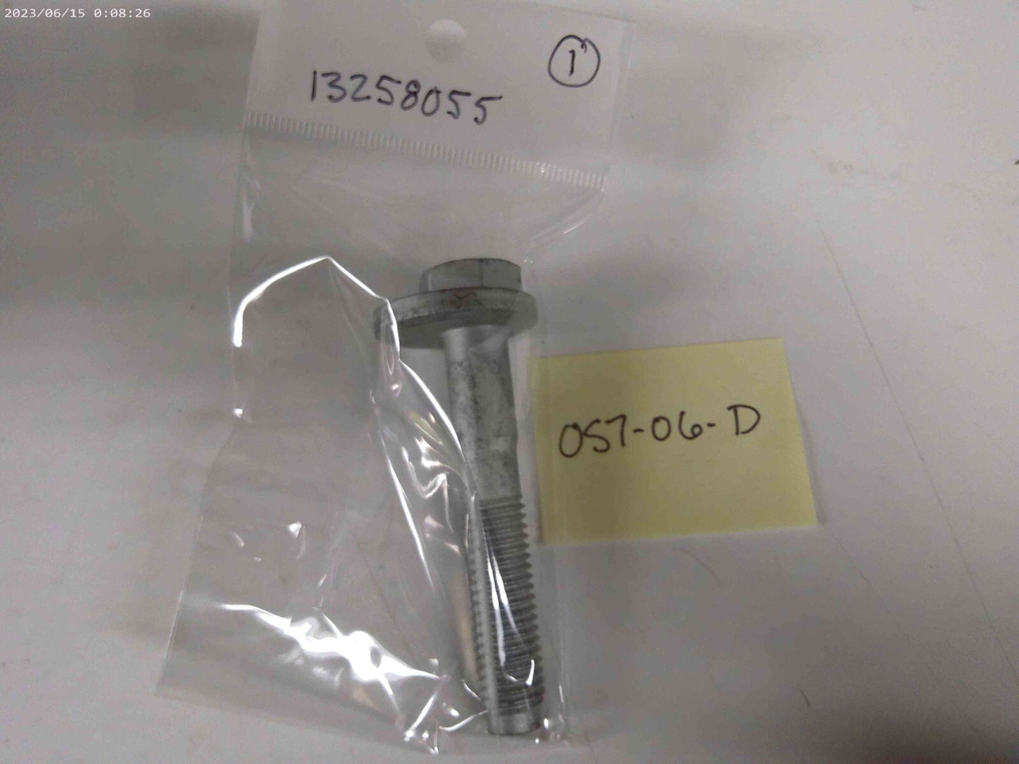13258055 General Motors GM Steering Knuckle Camber Bolt OEM Qty. 1 | OS7-06-D