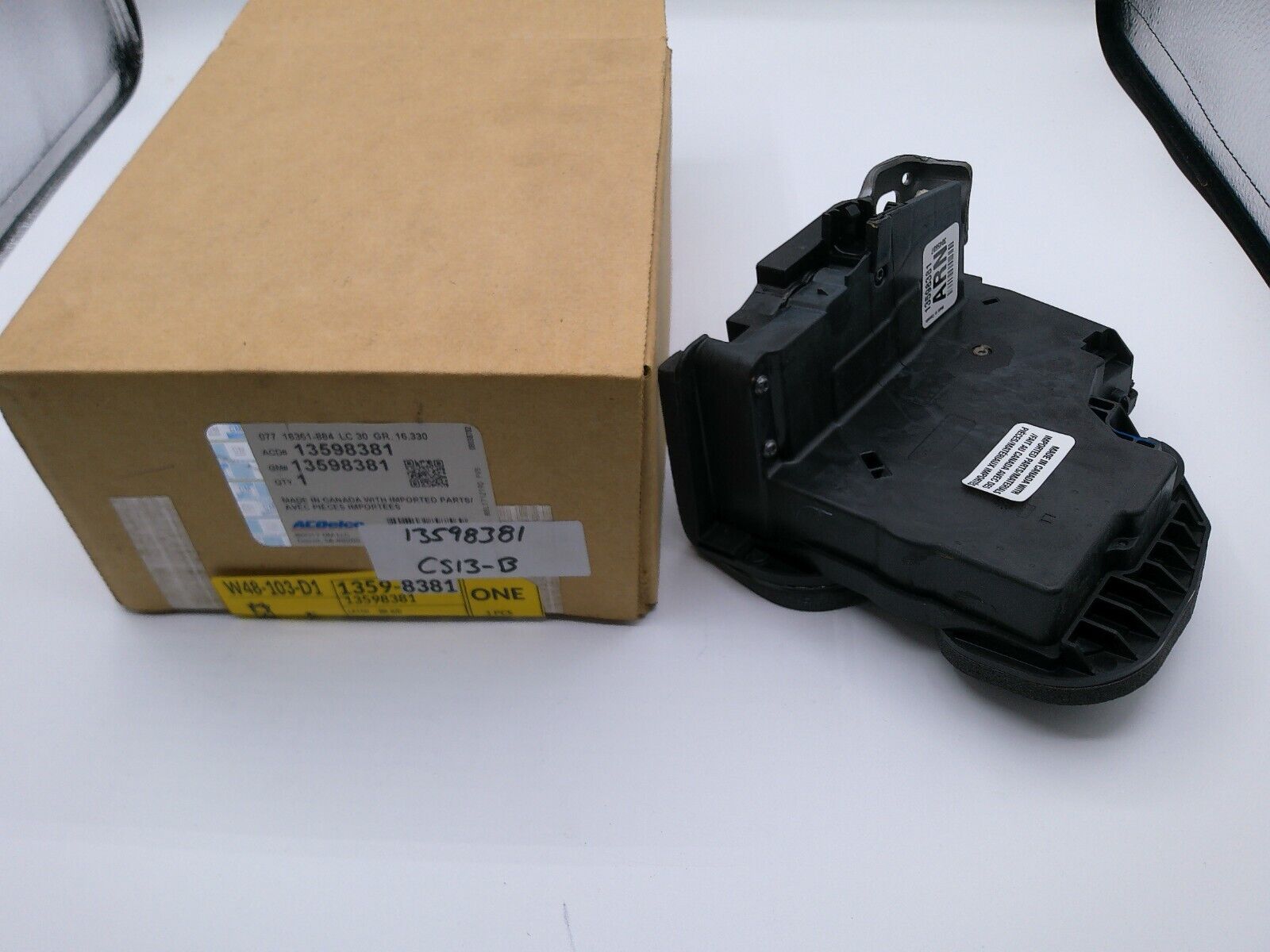 Genuine GM OEM Rear Left Door Lock Latch Actuator 13598381 | CS13-B