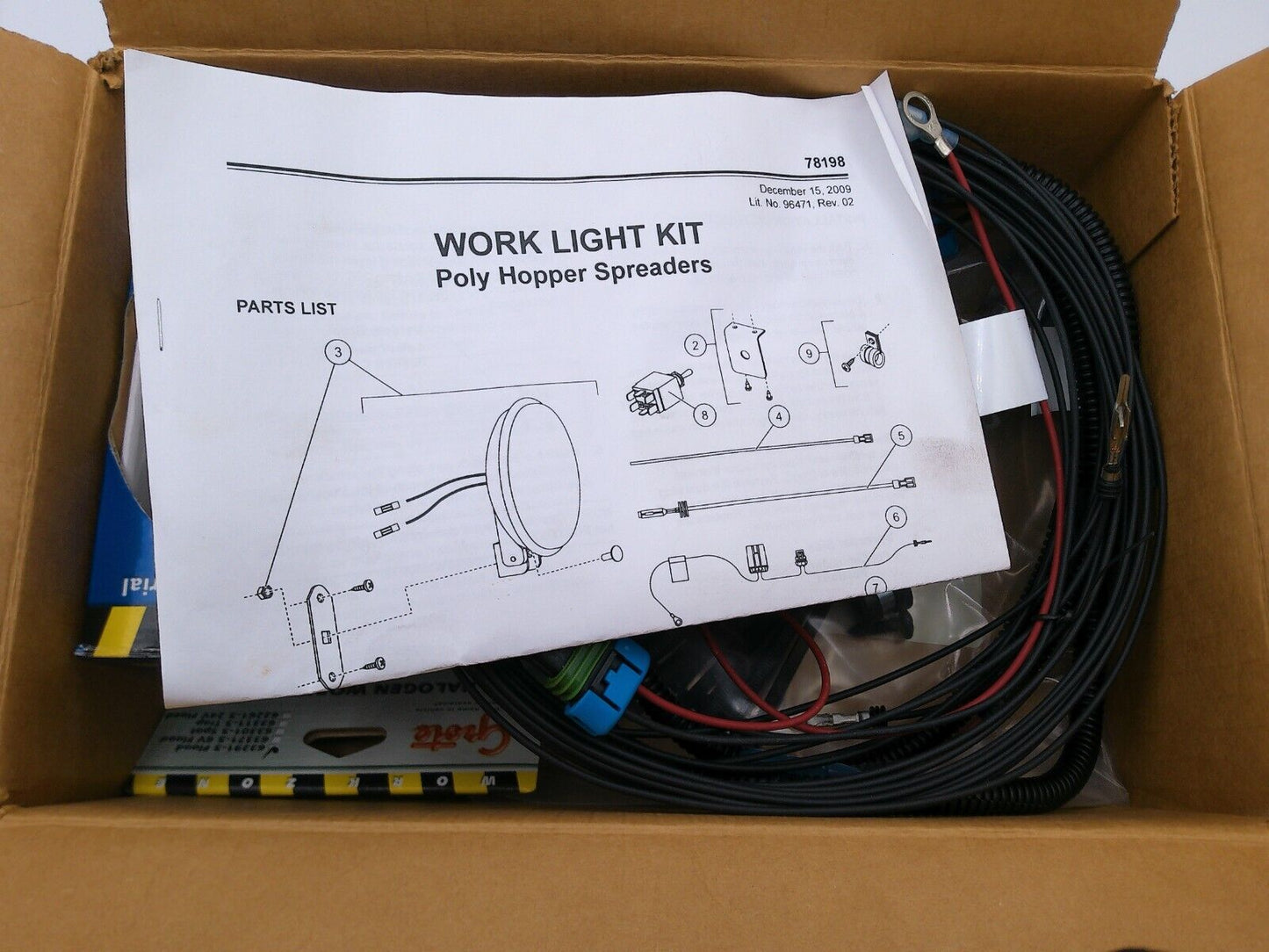 Genuine Fisher Poly-Caster In-Bed Spreader Work Light Kit 78198 | CS10C